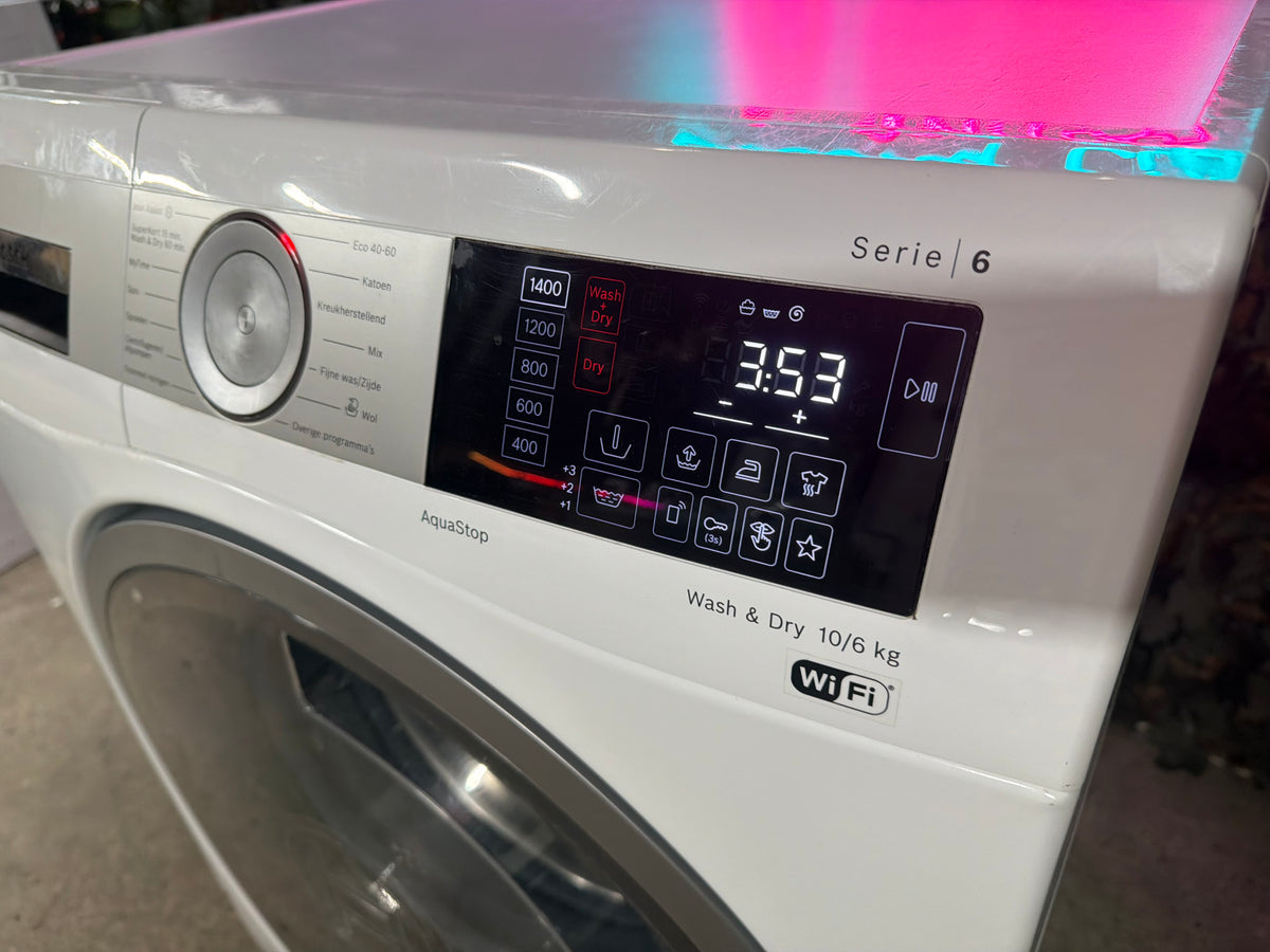 Bosch Serie 6 Wash&Dry 10/6kg WiFi Was & Droog Combinatie