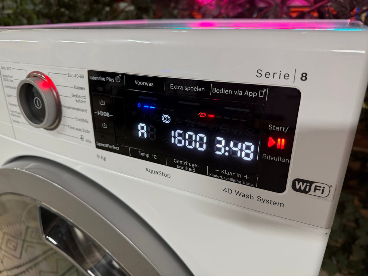 Bosch Serie 8 WiFi 9kg I-Dos Wasmachine