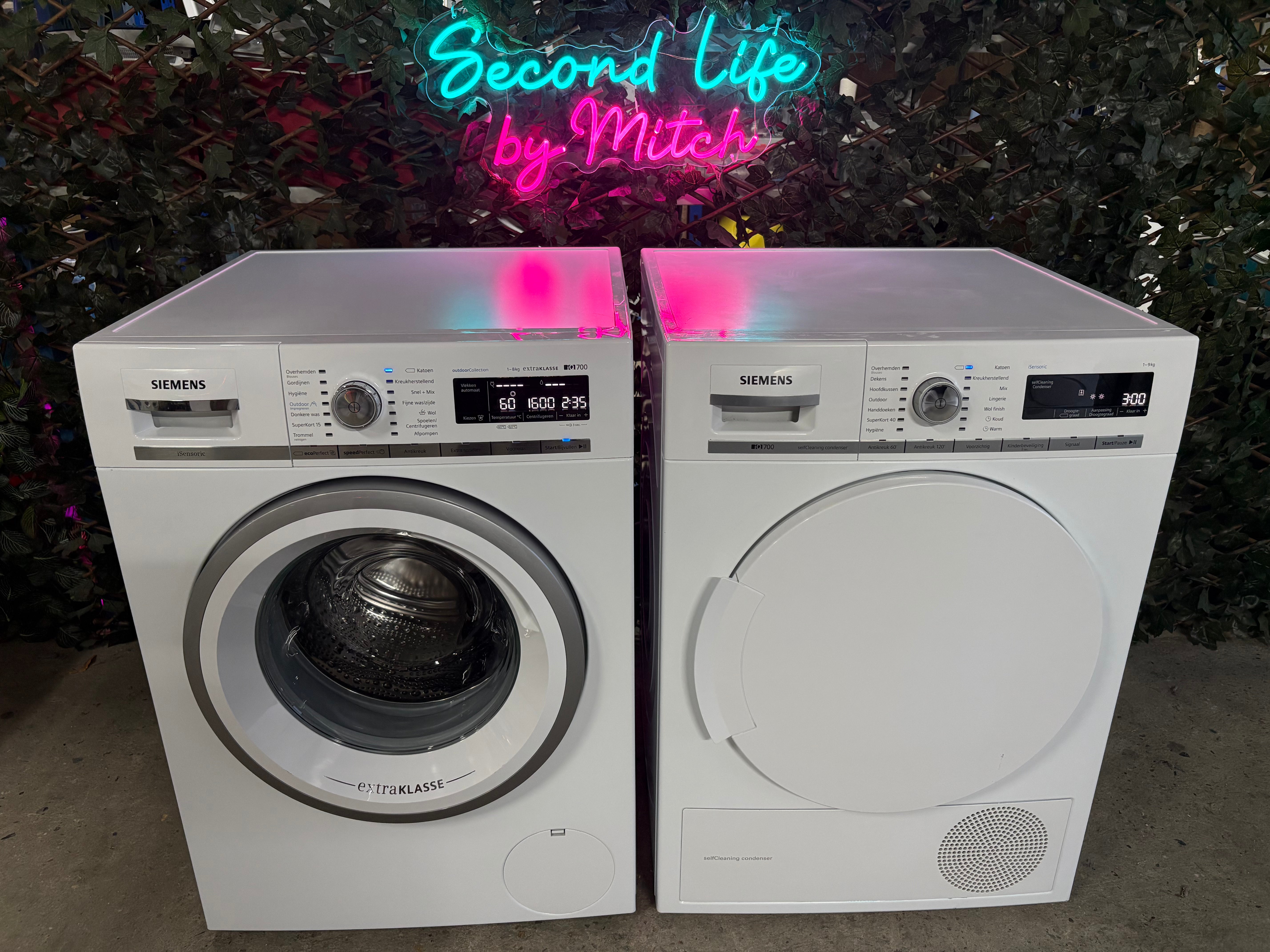 Siemens iQ700 Wasmachine + Droger Set