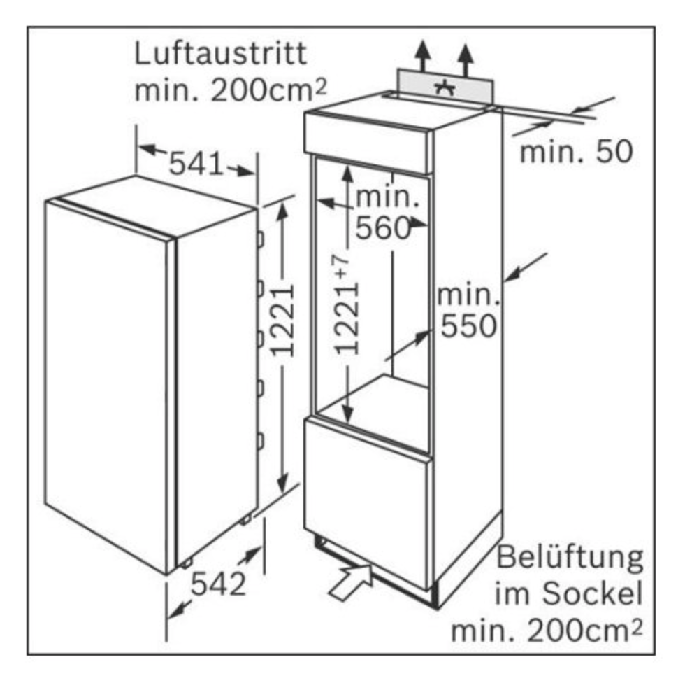 Koelkast INBOUW Bosch (KIR24V60)