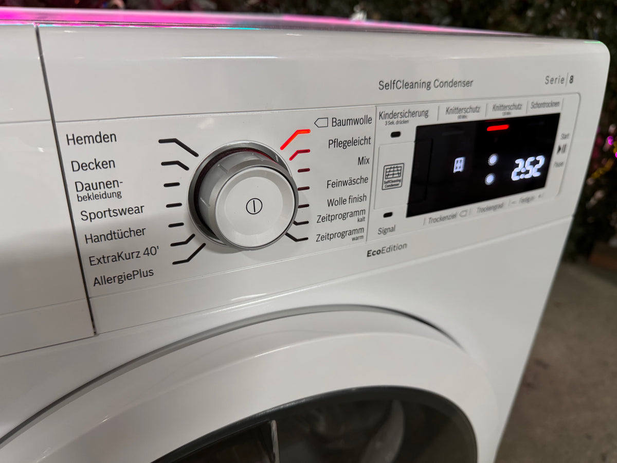 Bosch Serie 8 8kg Warmtepompdroger (Kopie)