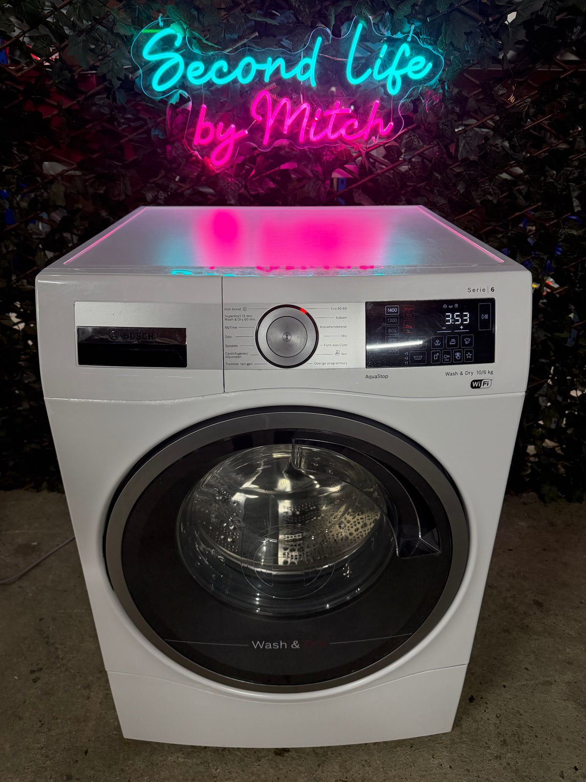 Bosch Serie 6 Wash&Dry 10/6kg WiFi Was & Droog Combinatie