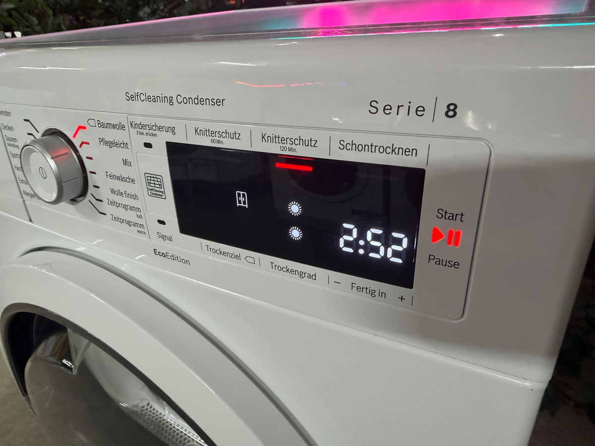 Bosch Serie 8 8kg Warmtepompdroger (Kopie)
