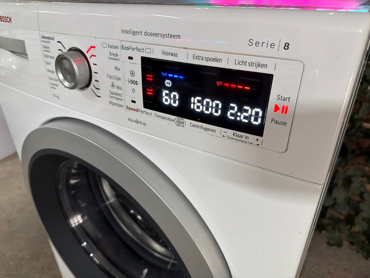 Bosch Serie 8 9kg I-Dos Wasmachine