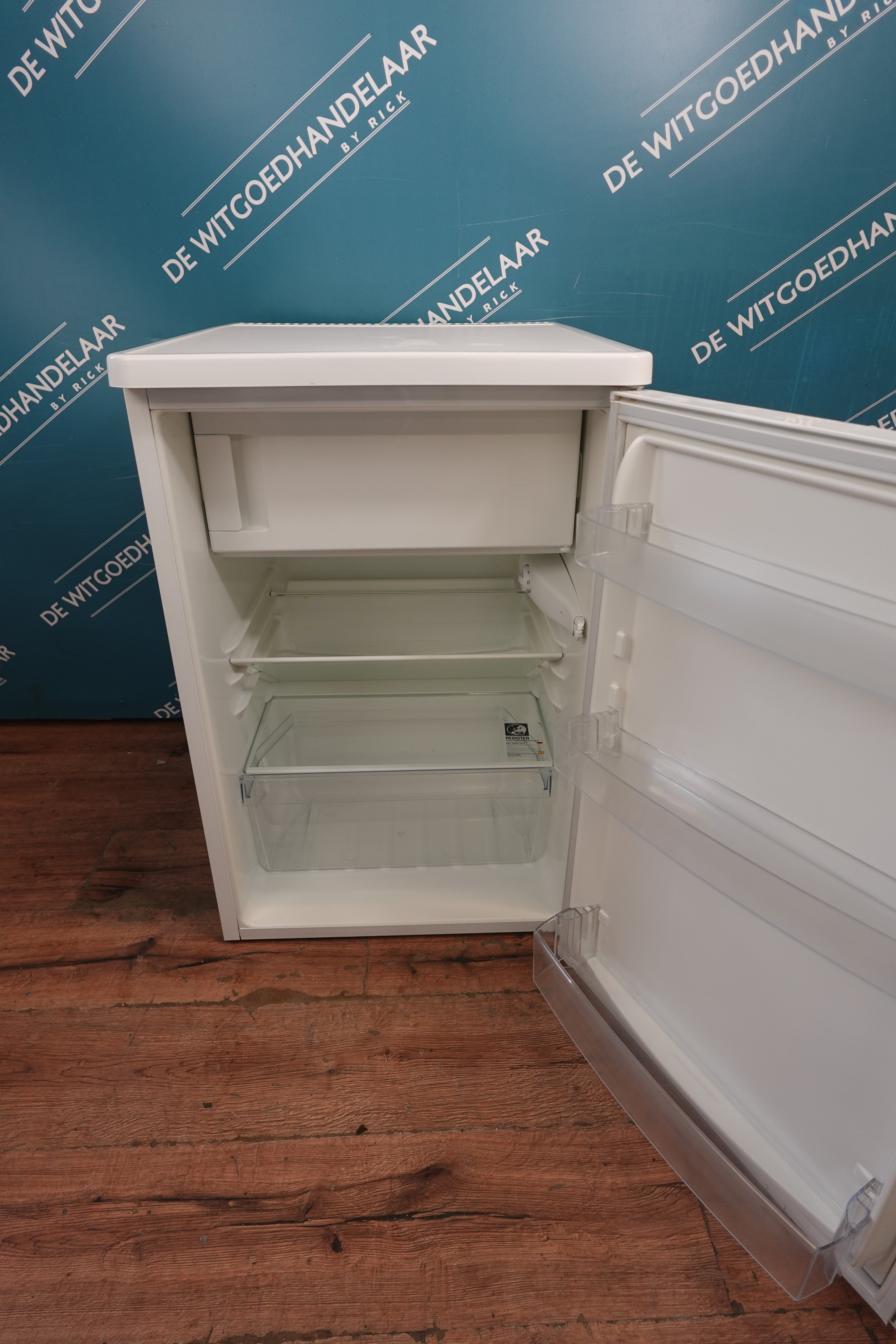 vrijstaande koel- vriescombinatie tafelmodel Zanussi