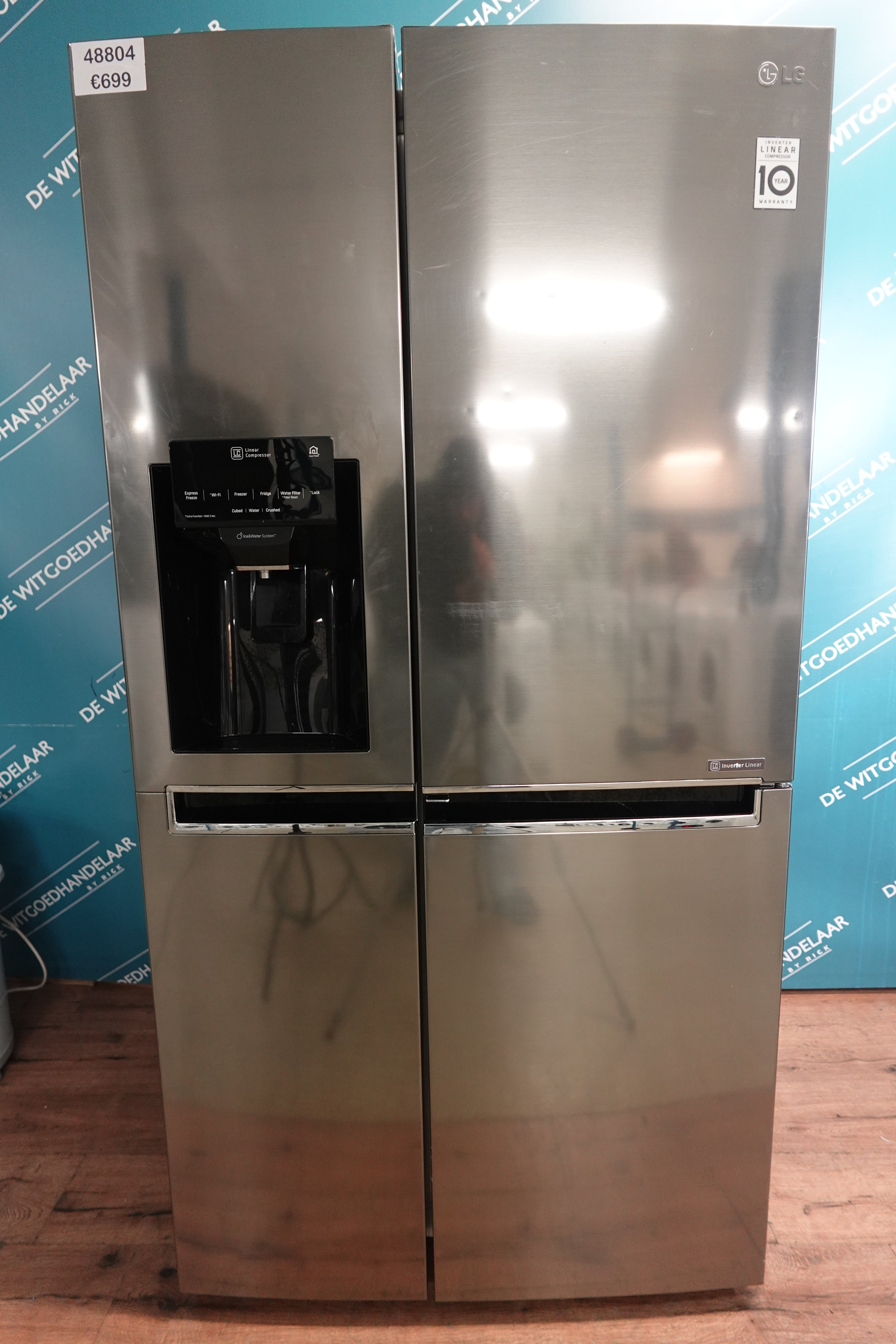 Amerikaanse koelkast LG met water - en ijsblokjesdispenser