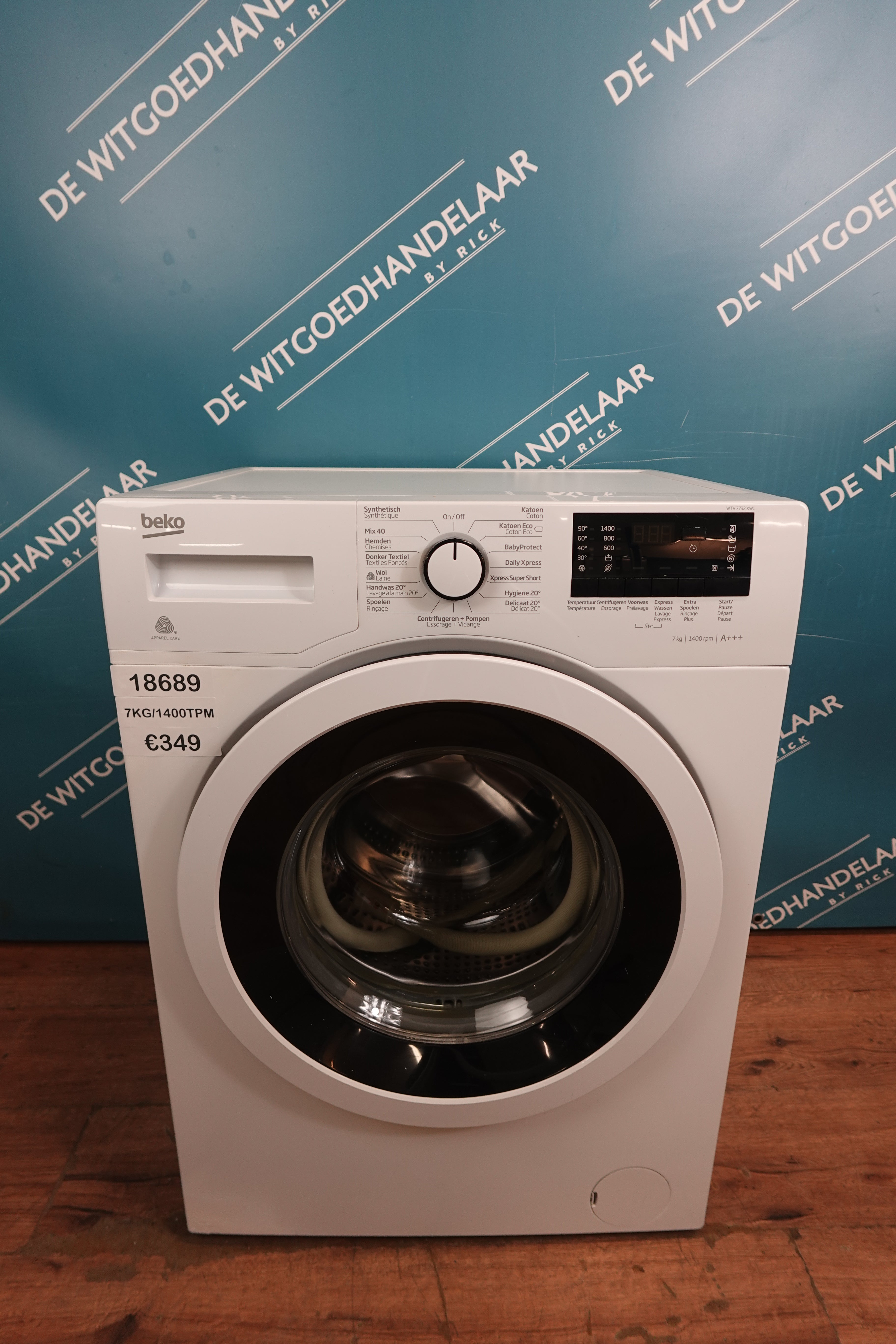 Wasmachine Beko 7kg 1400 toeren