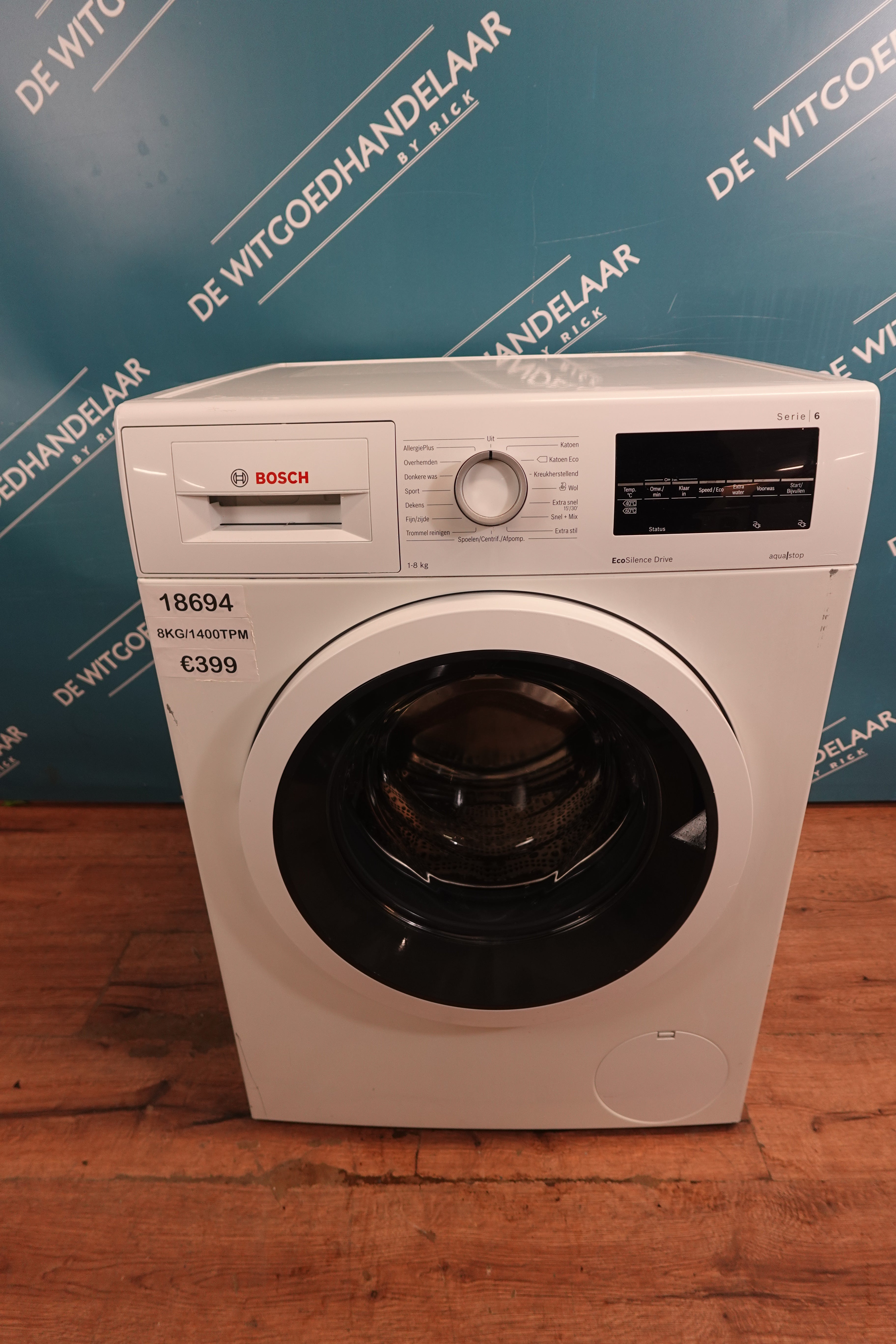 Wasmachine Bosch Serie 6 8 kg 1400 toeren