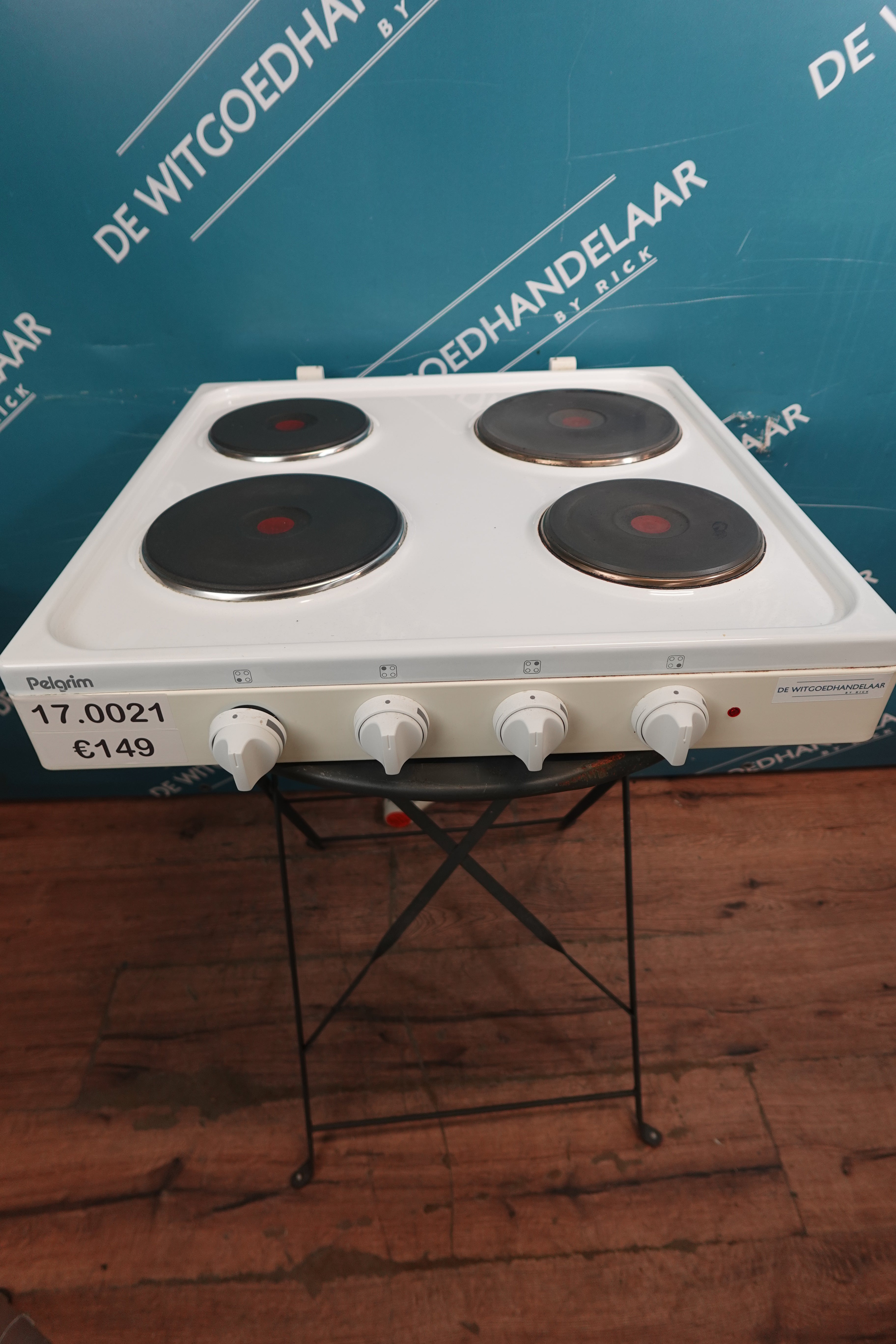 Vrijstaande elektrische kookplaat Pelgrim