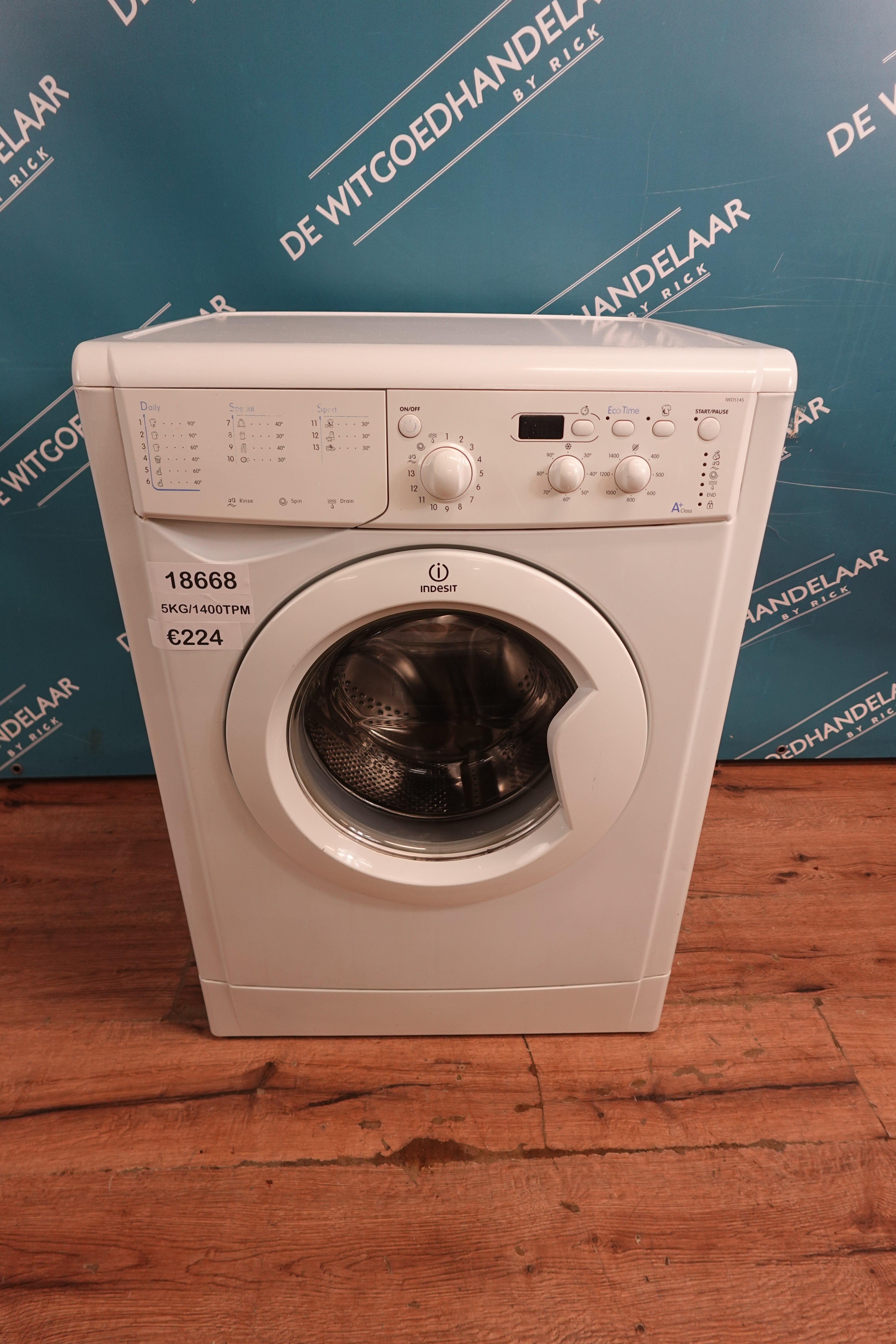 Wasmachine Indesit 5 kg 1400 toeren