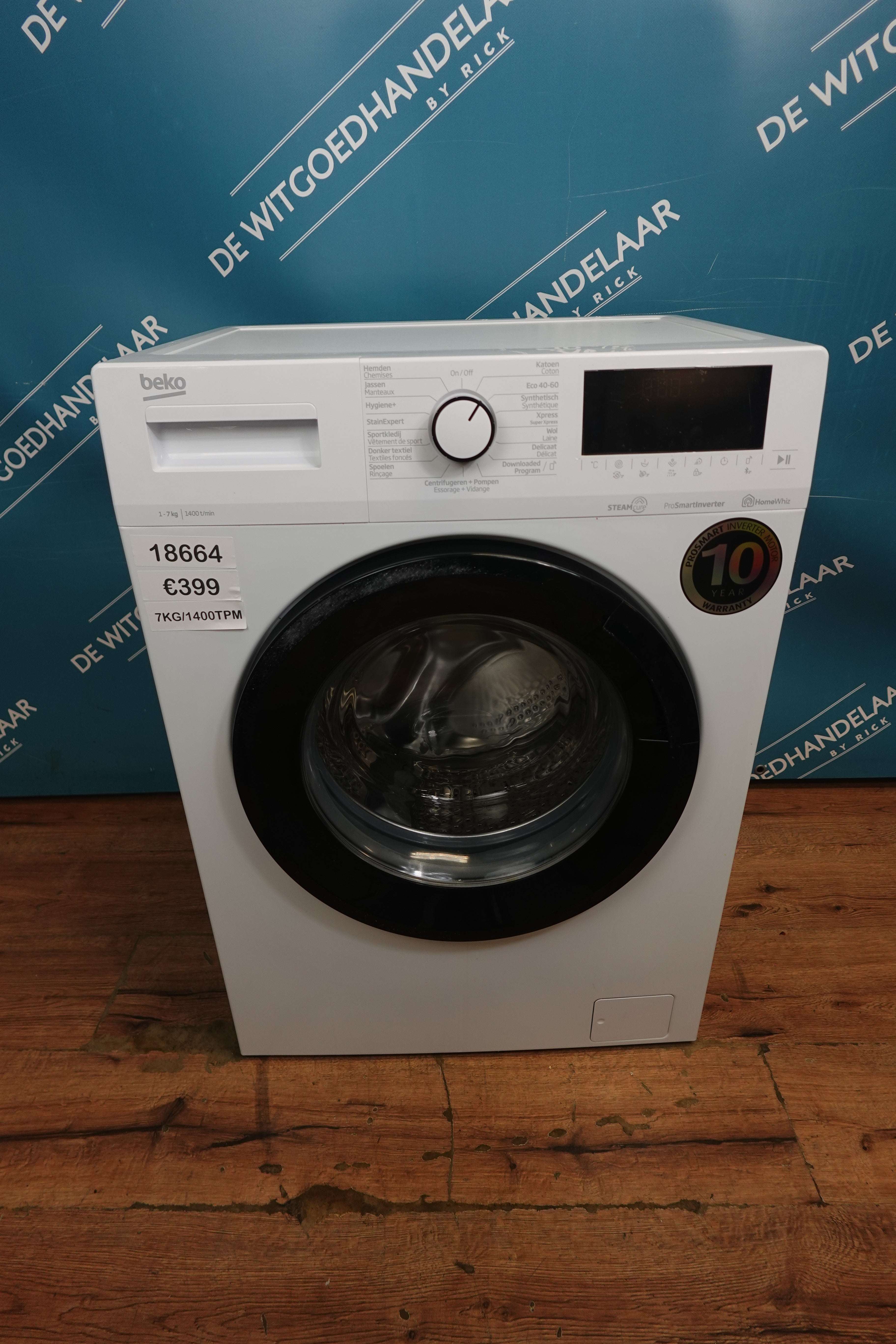 Wasmachine Beko 7 kg 1400 toeren