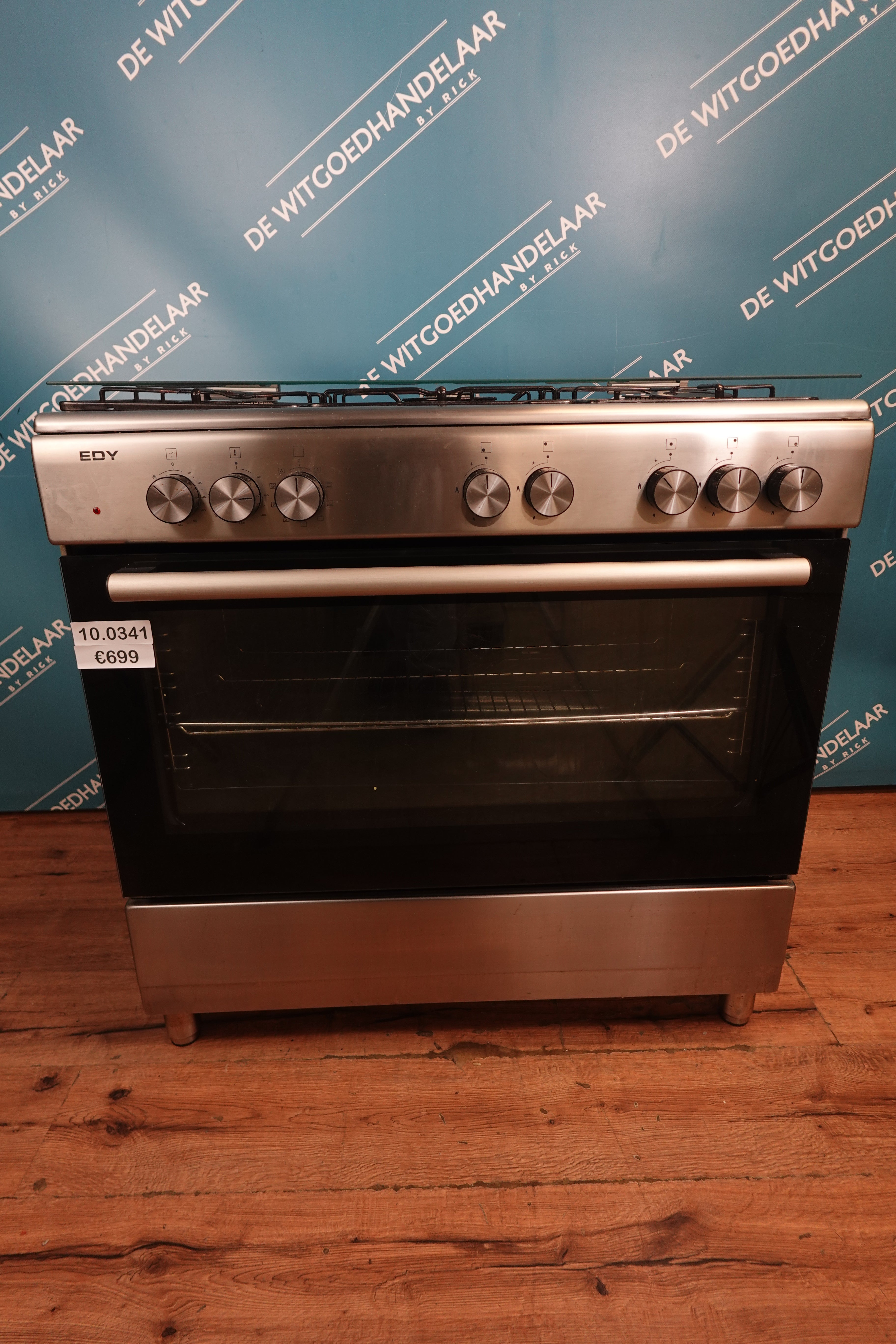 Gasfornuis met elektrische hetelucht oven Edy