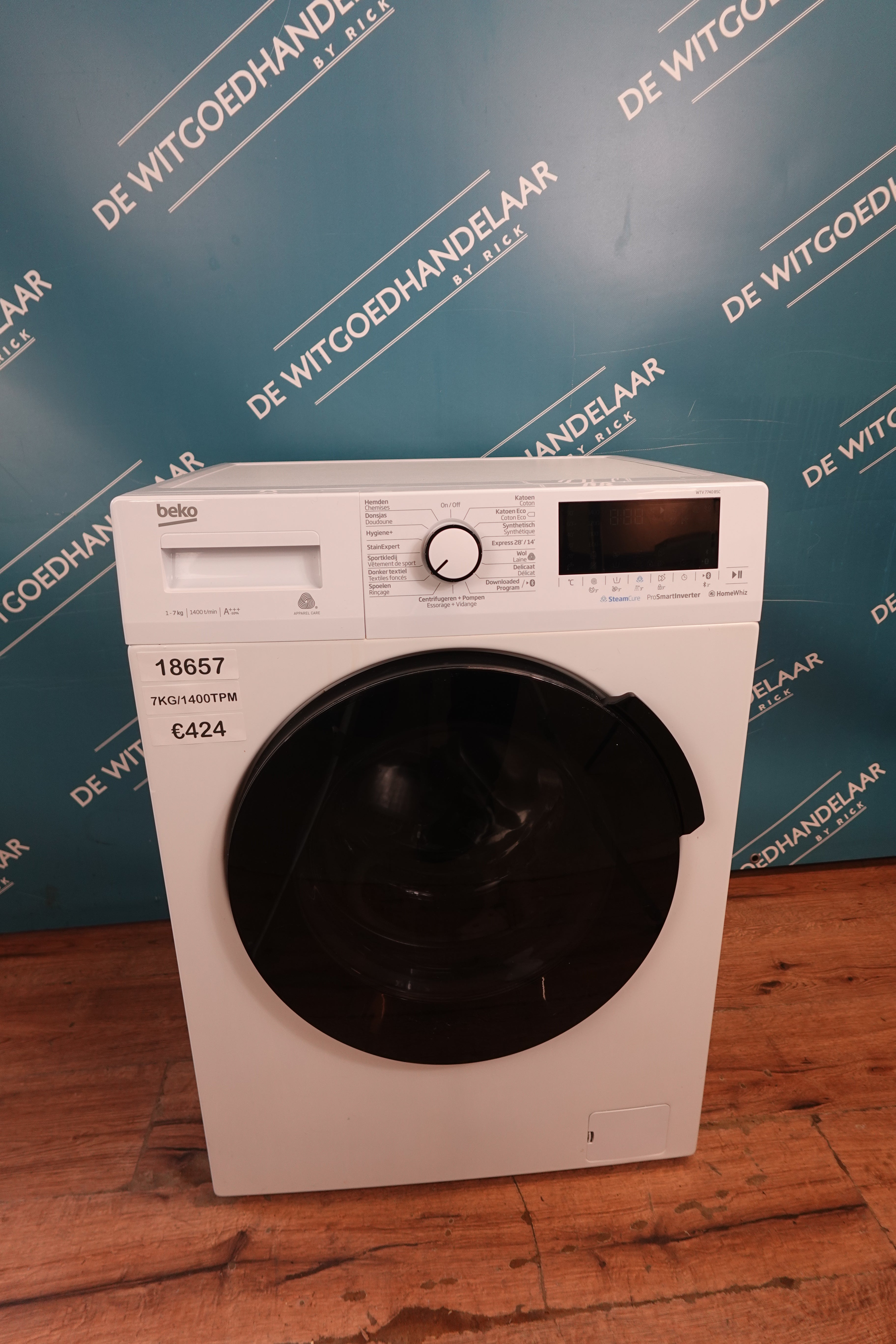 Wasmachine Beko 7 kg 1400 toeren