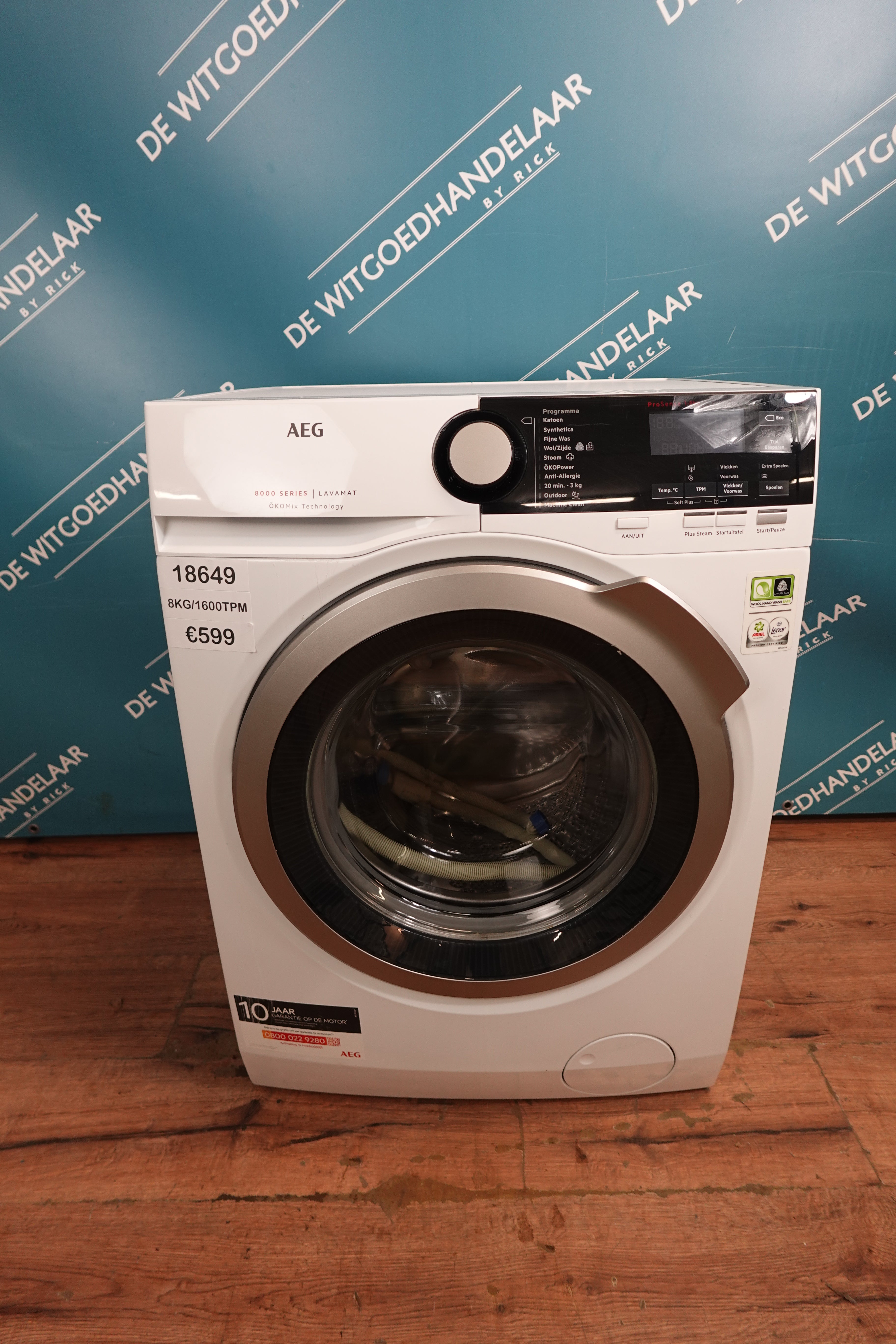 Wasmachine AEG 8 kg 1600 toeren