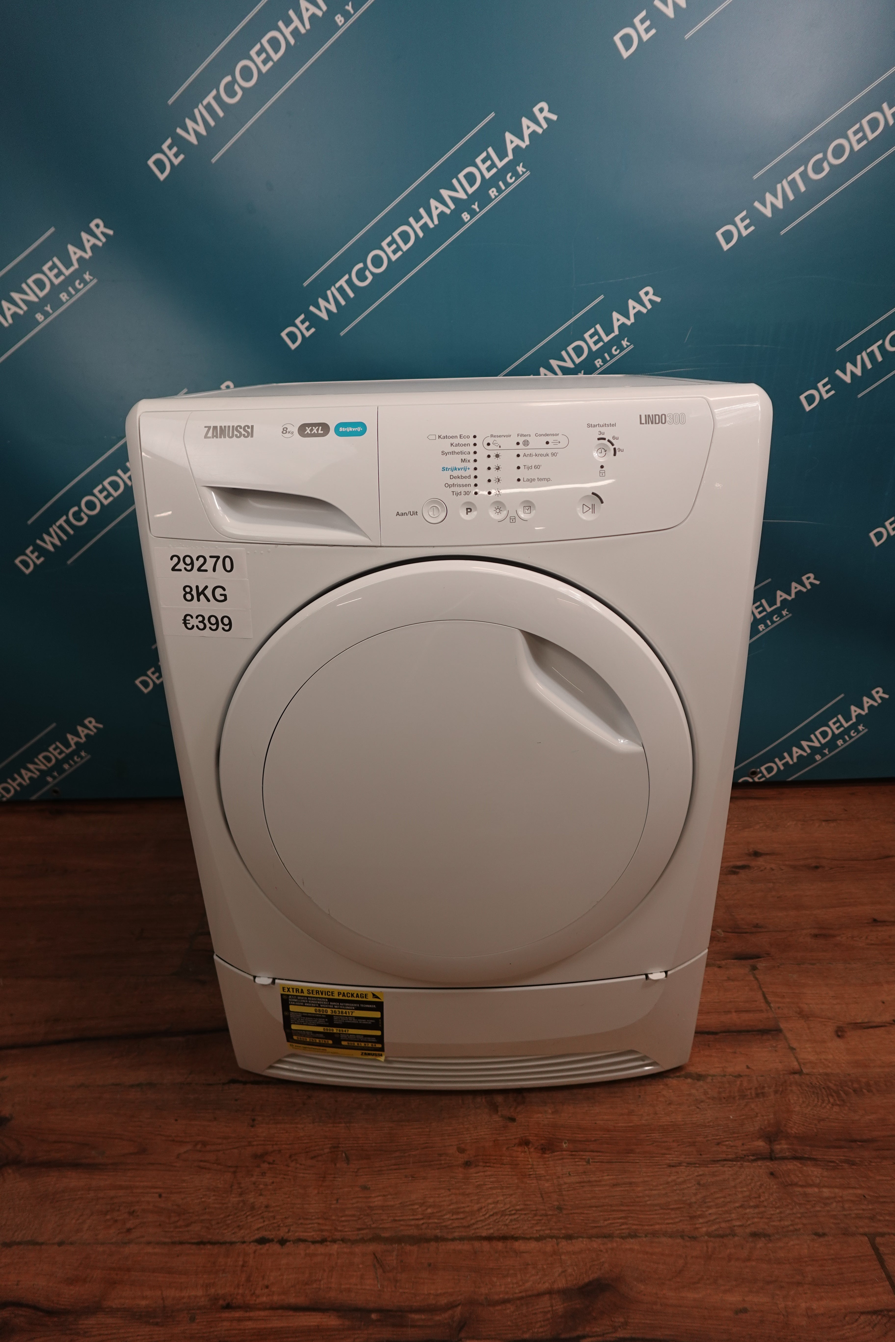 Condensdroger Zanussi 8 kg