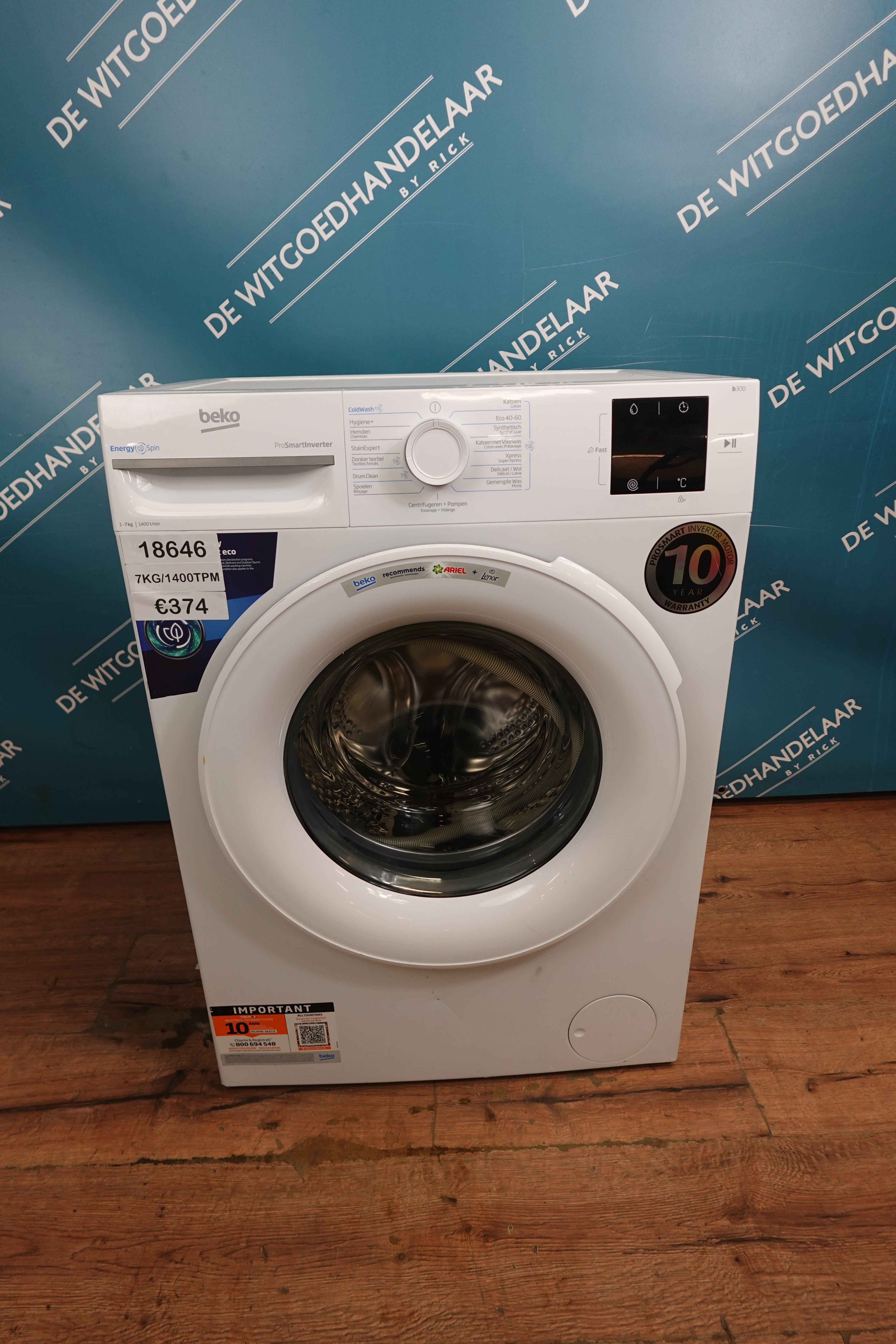 Wasmachine Beko 7 kg 1400 toeren