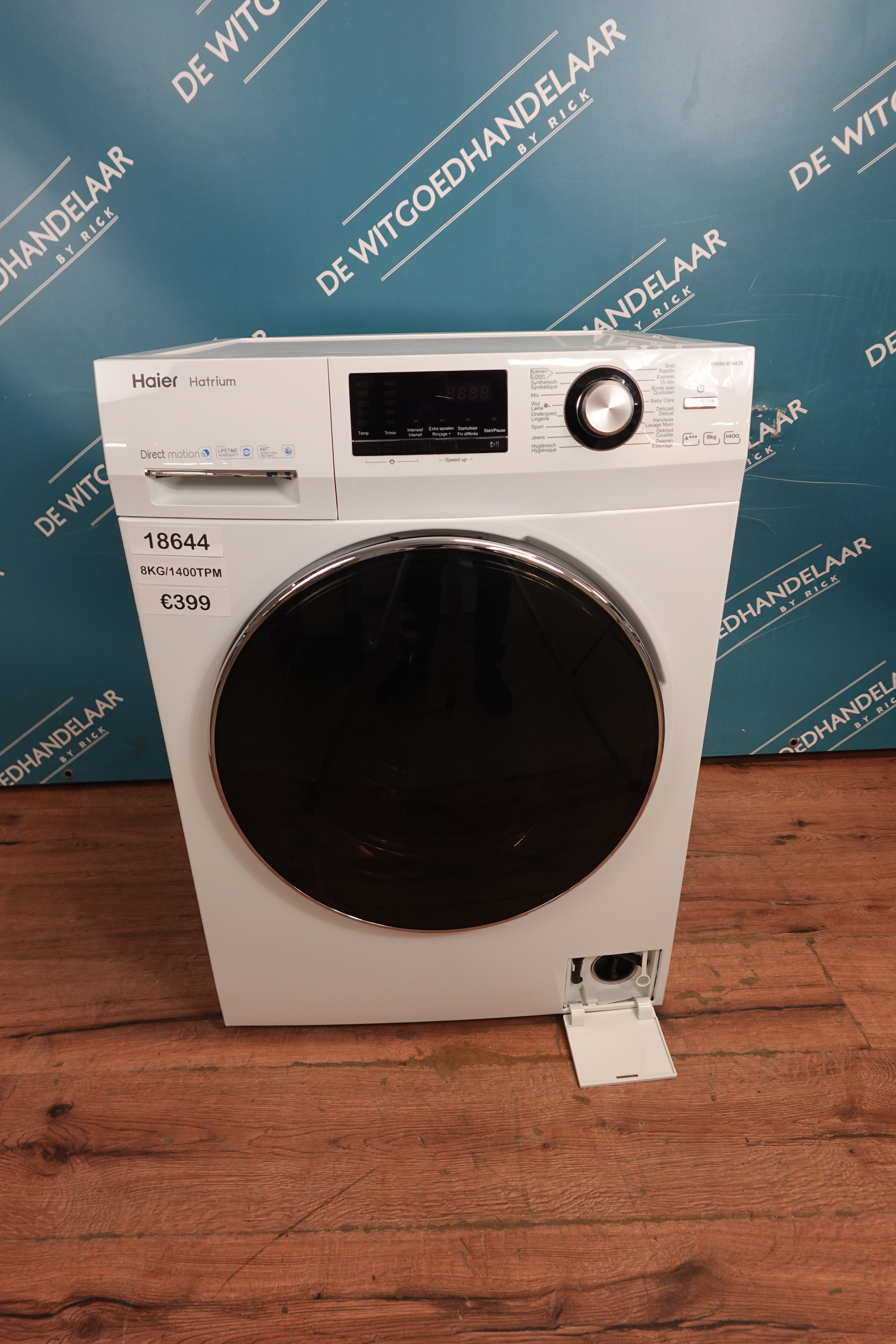 Wasmachine Haier 8 kg 1400 toeren