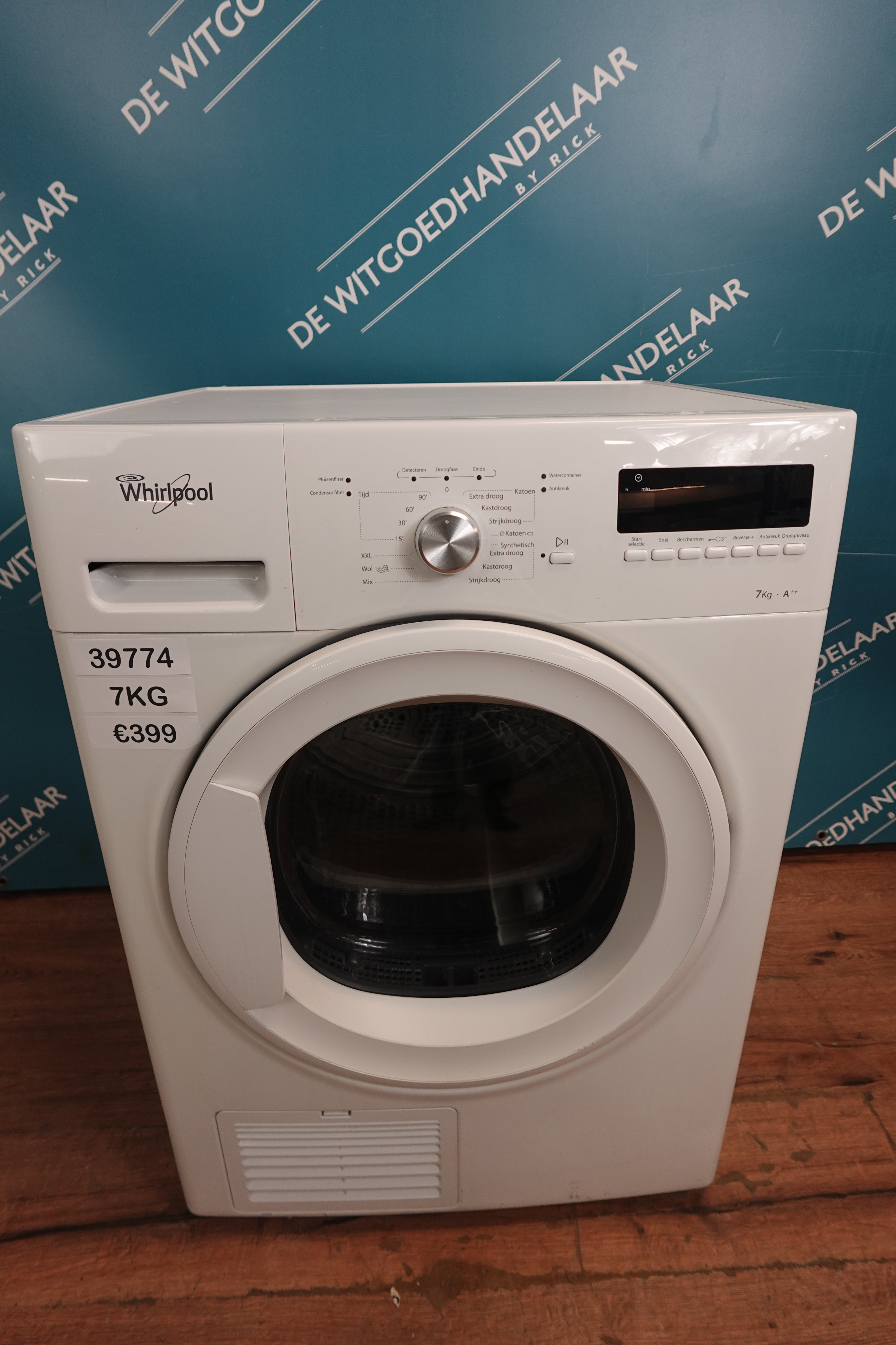 Warmtepompdroger Whirlpool A++ 7 kg