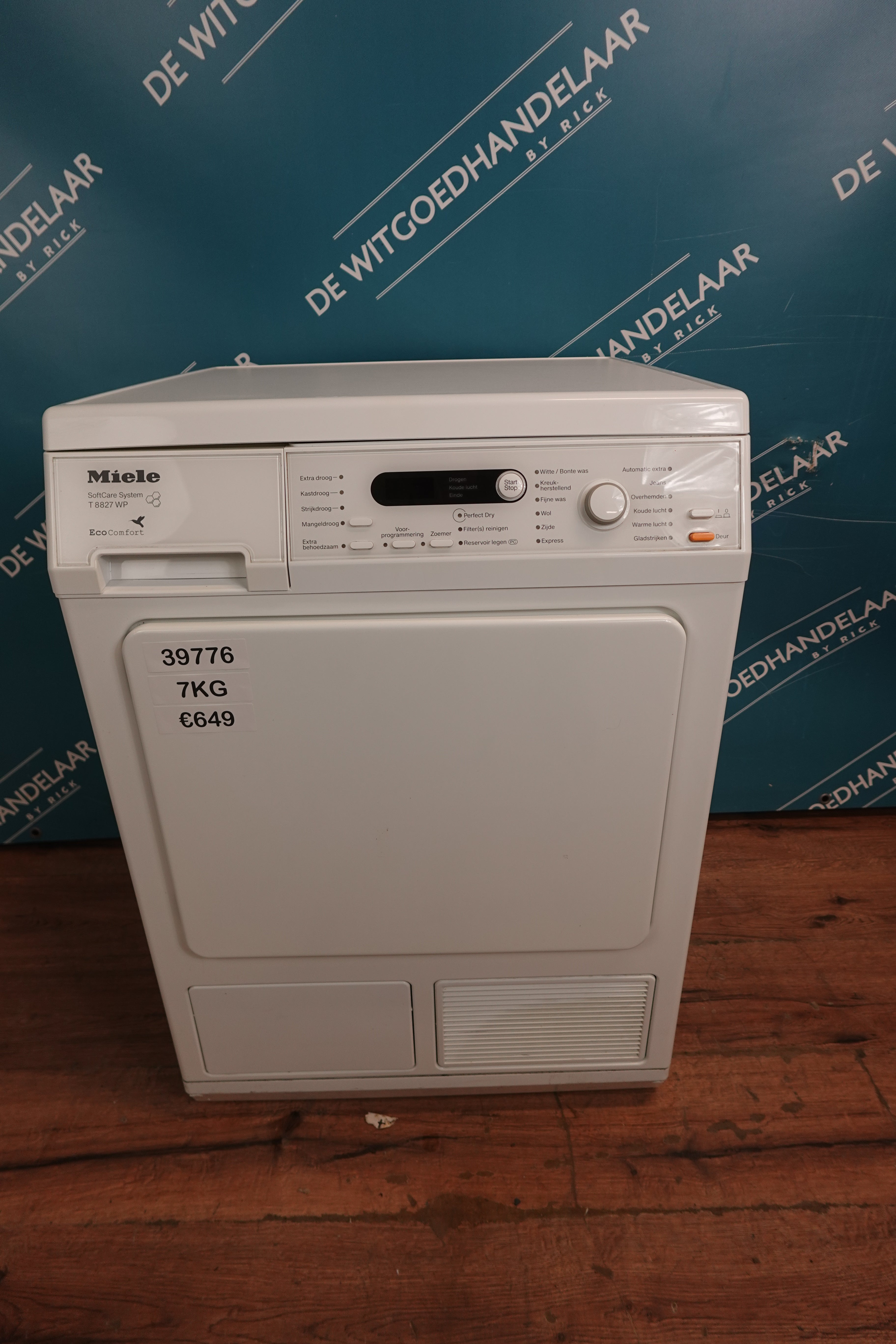 Warmtepompdroger Miele T8827 7 kg [1 JAAR GARANTIE]