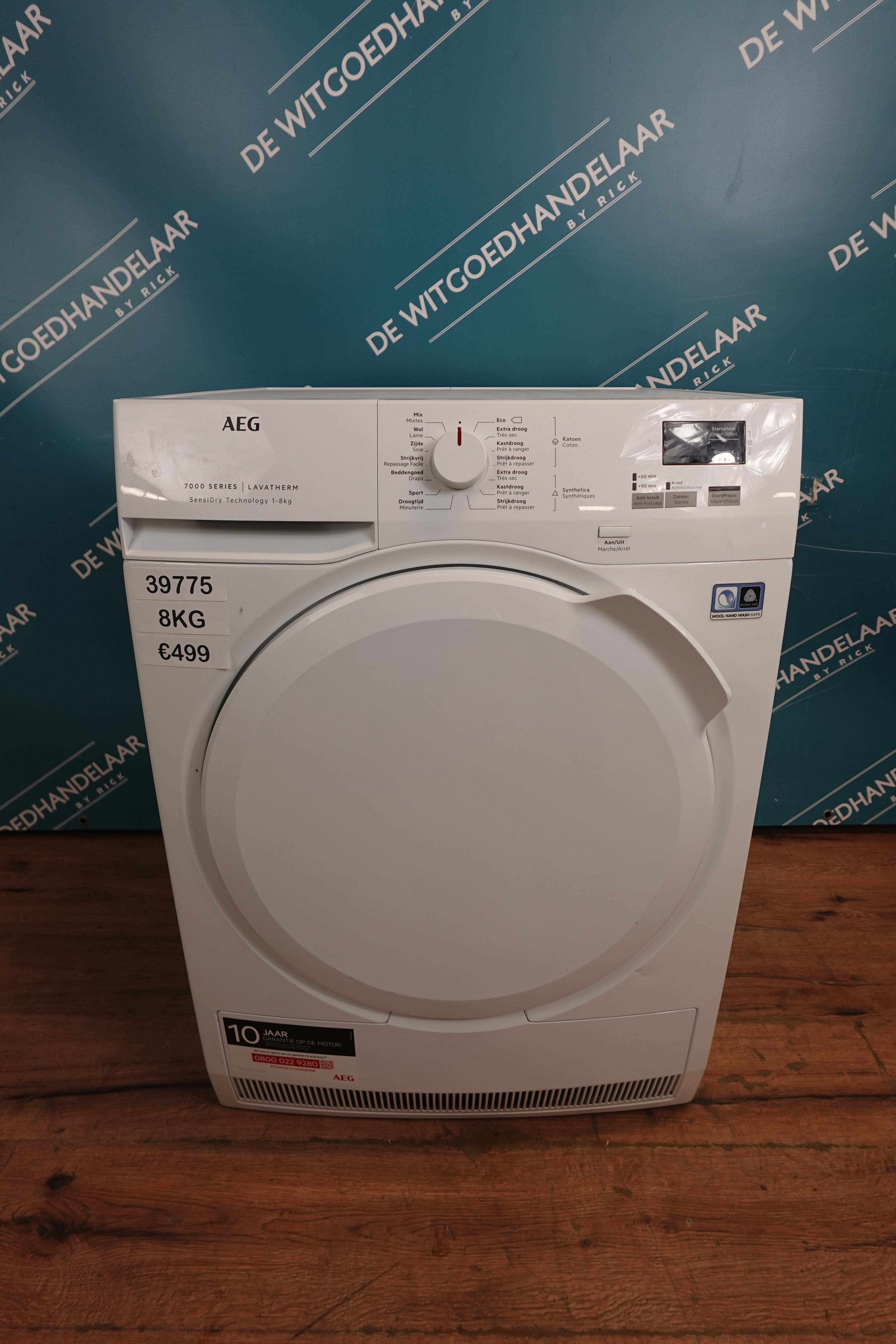 Warmtepompdroger AEG 7000 series 8 kg