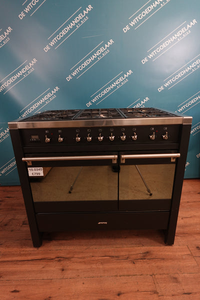 Gasfornuis met elektrische heteluchtoven Smeg