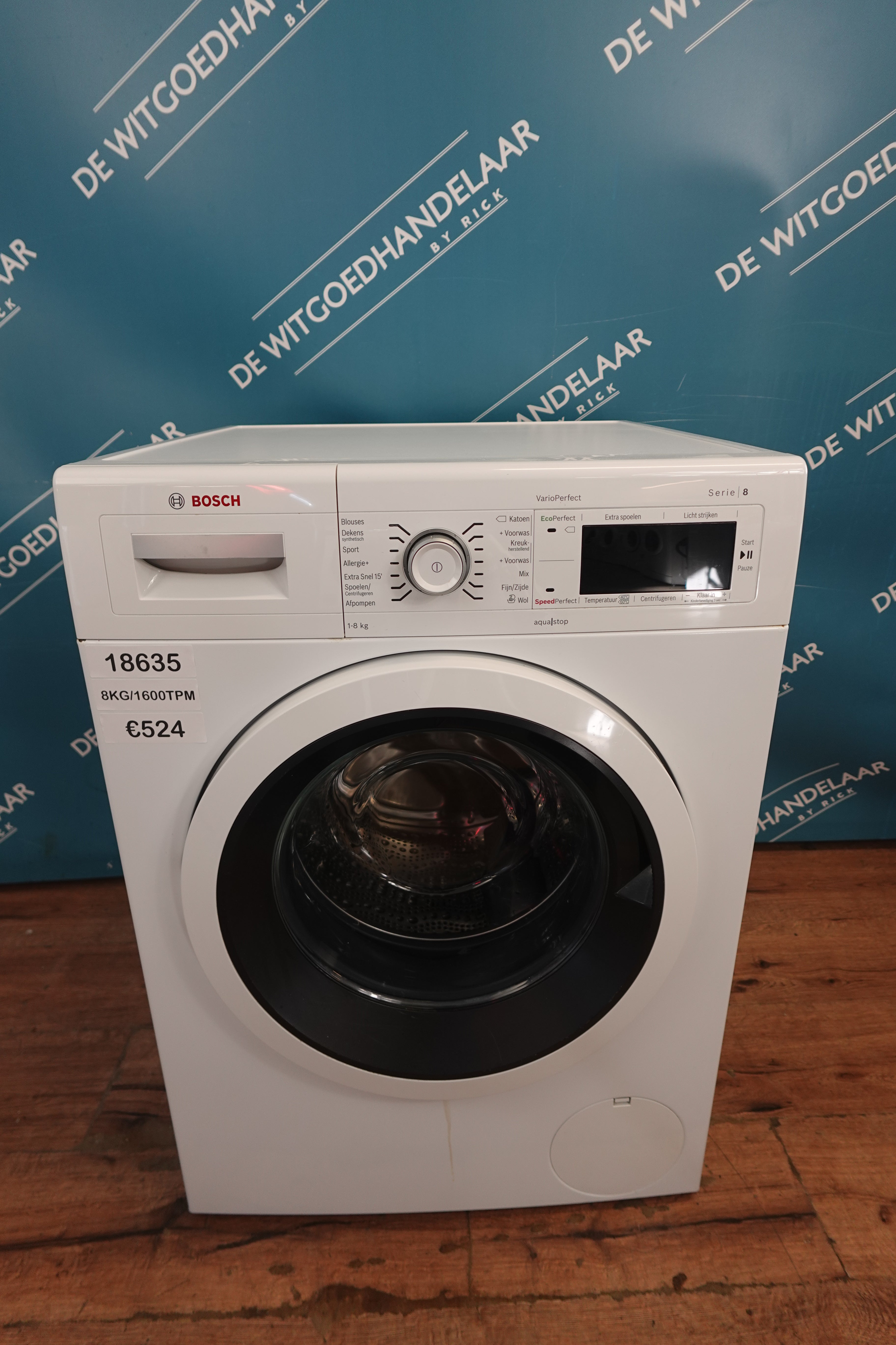 Wasmachine Bosch serie 8 8 kg 1600 toeren