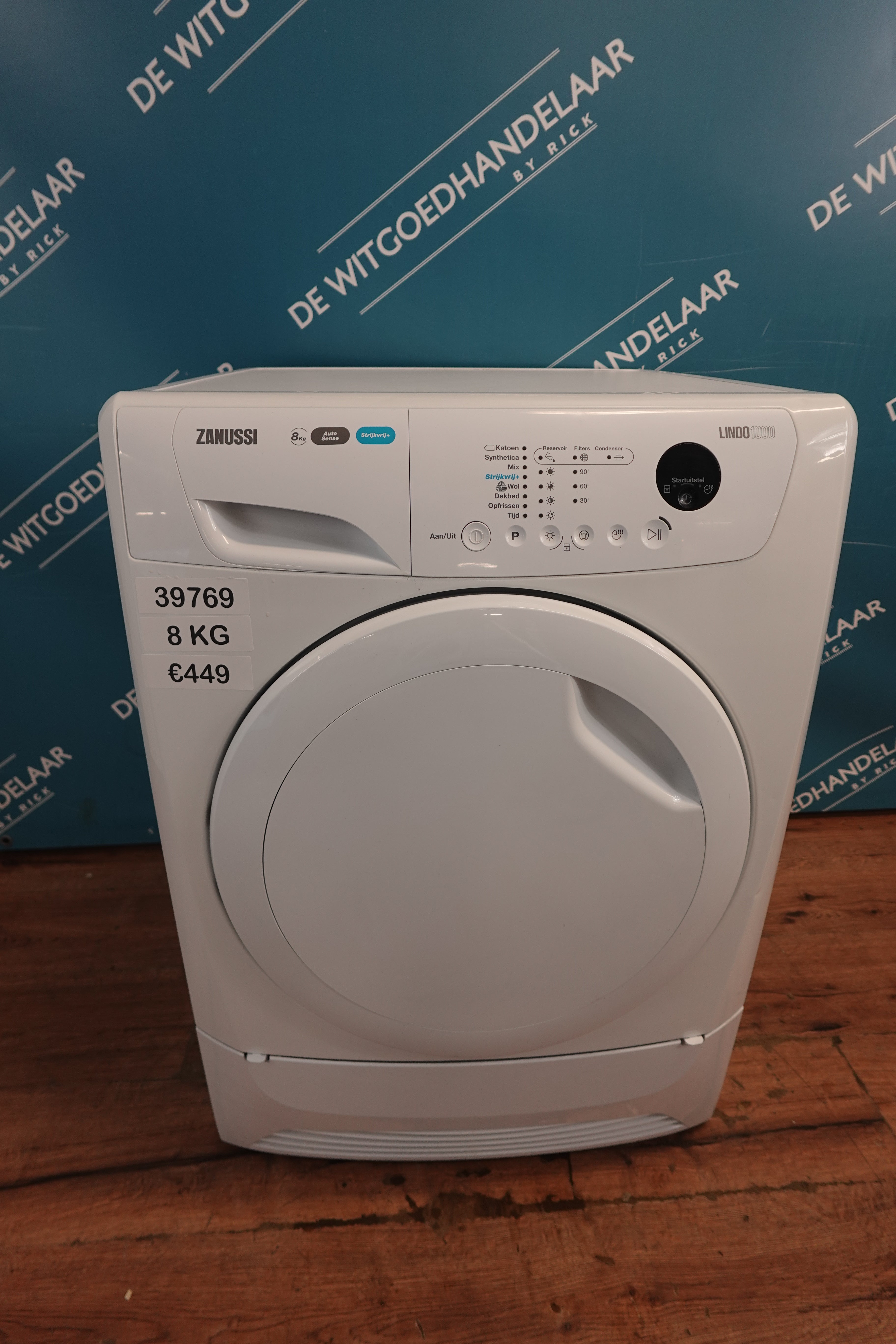 Warmtepompdroger ZANUSSI LINDO 1000 8 kg