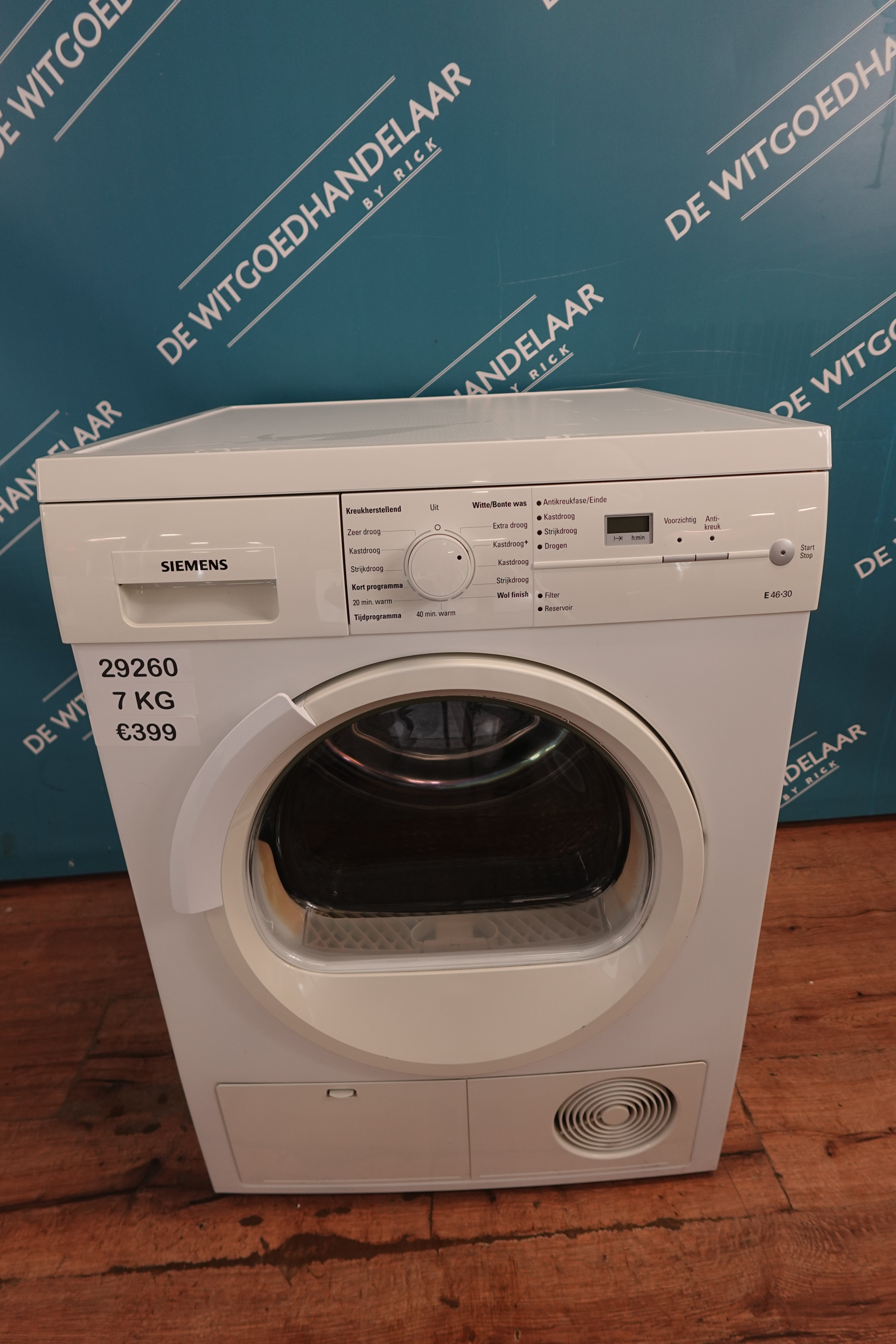 Condensdroger Siemens E 46-30 7 kg