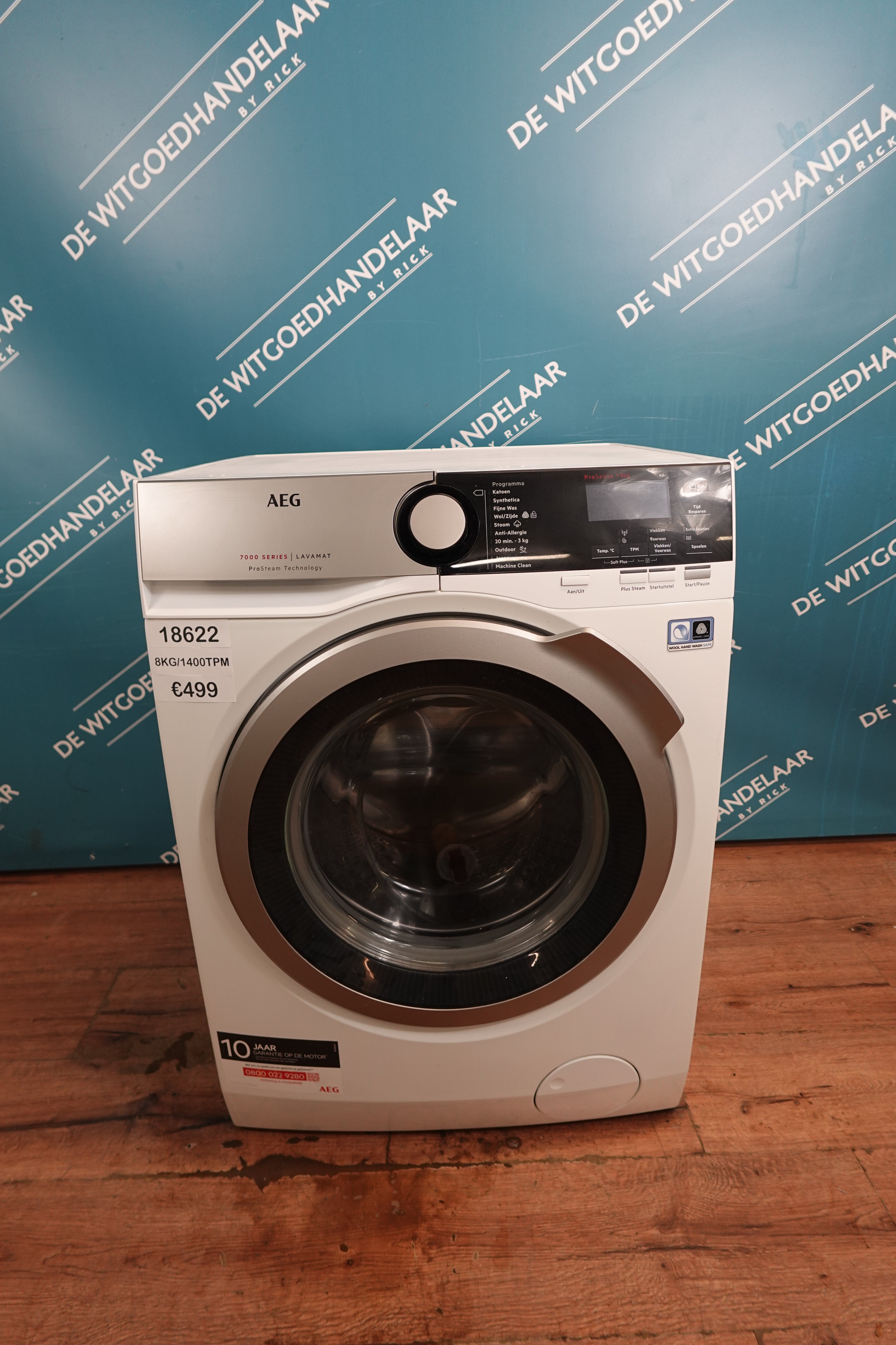 Wasmachine AEG 7000 Series 8 kg 1400 toeren