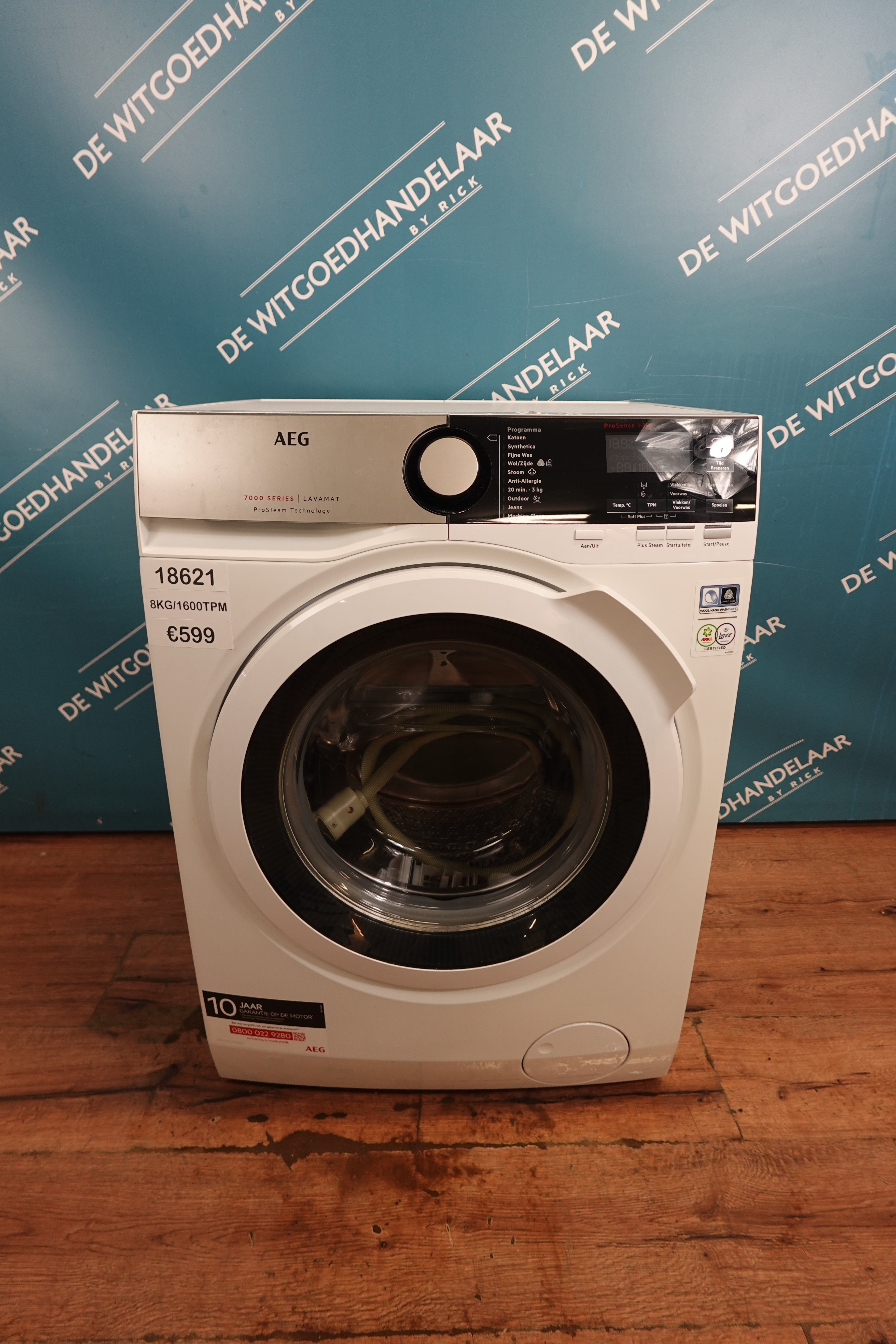 Wasmachine AEG 7000 Series 8 kg 1600 toeren