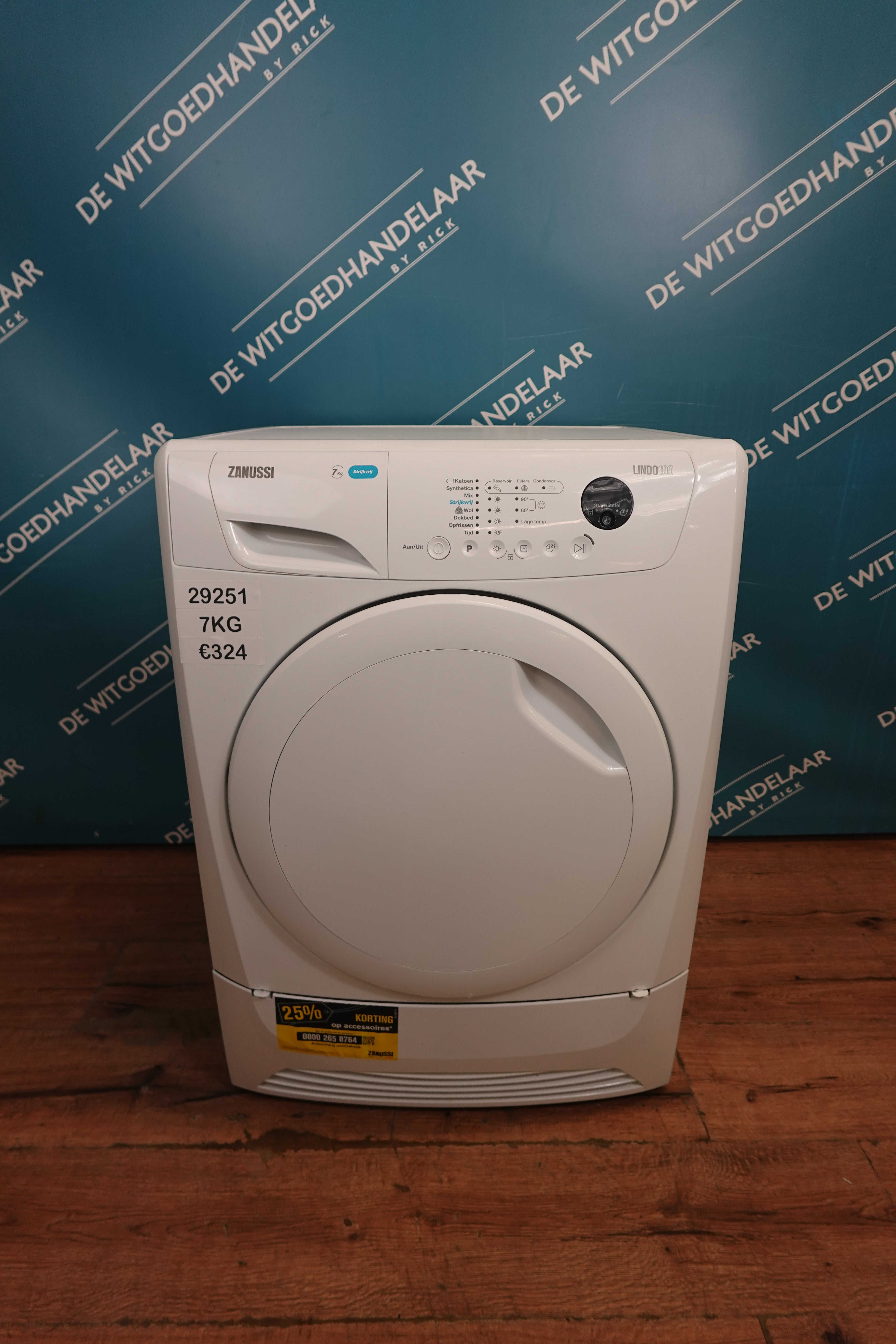 Condensdroger Zanussi Lindo 100 7 kg