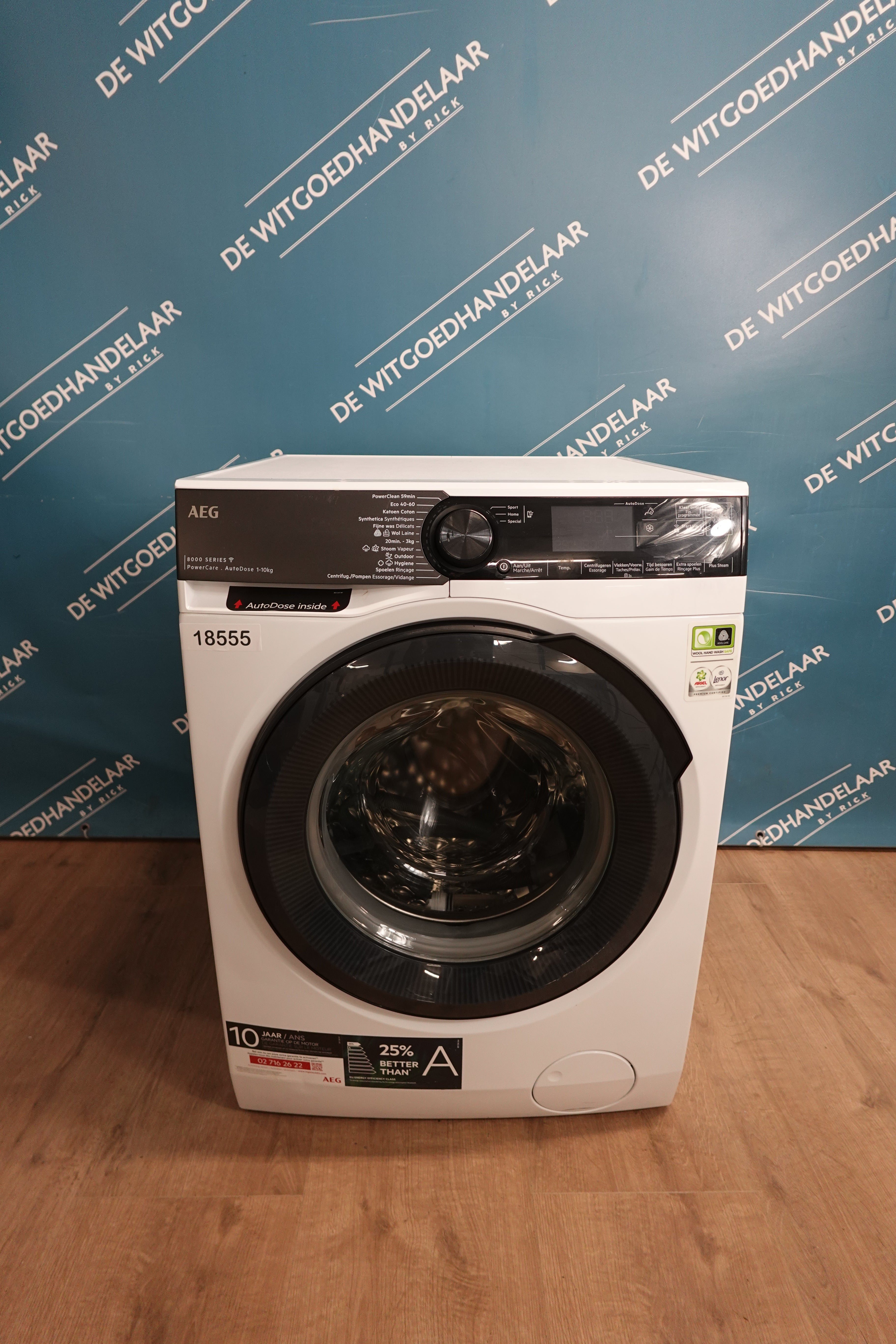 Wasmachine AEG 8000 series 10 kg 1600 toeren