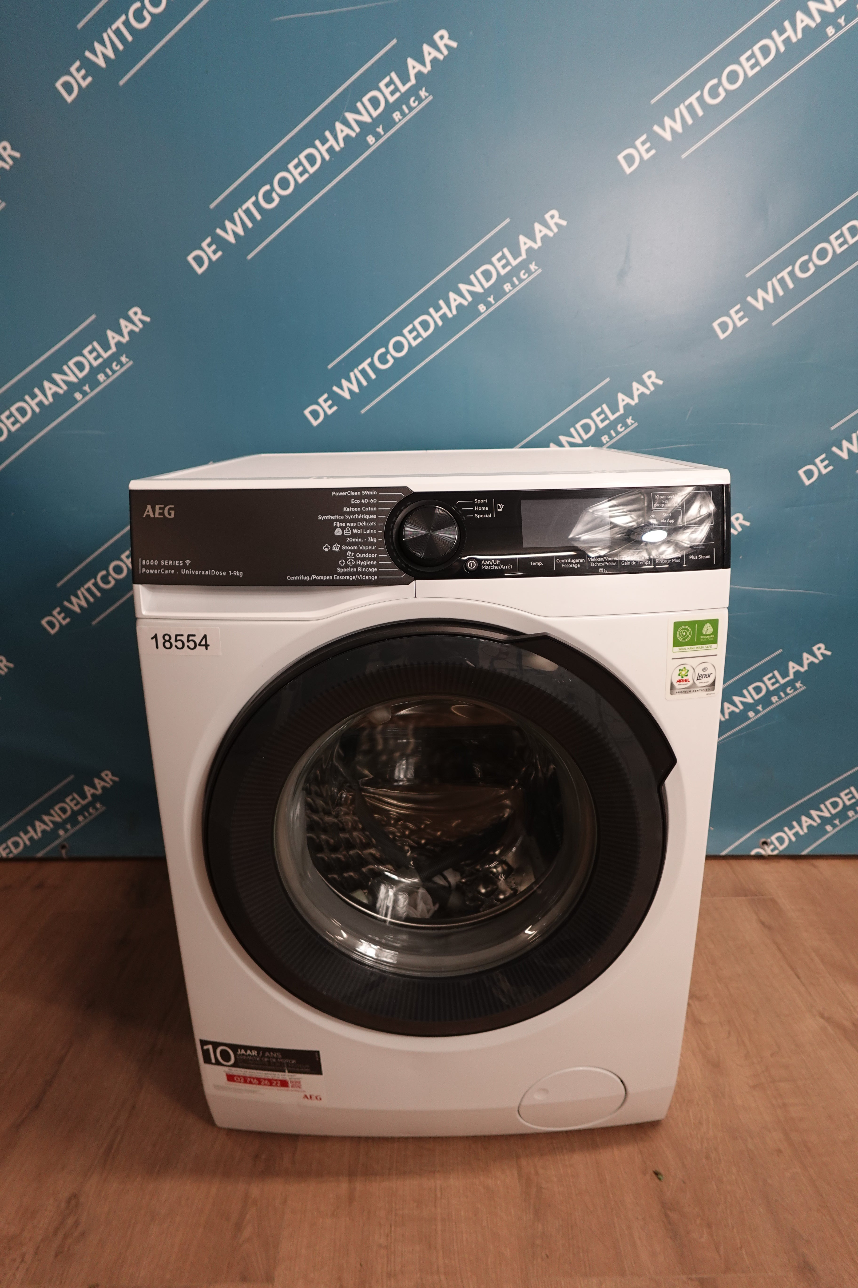 Wasmachine AEG 8000 series 9 kg 1400 toeren