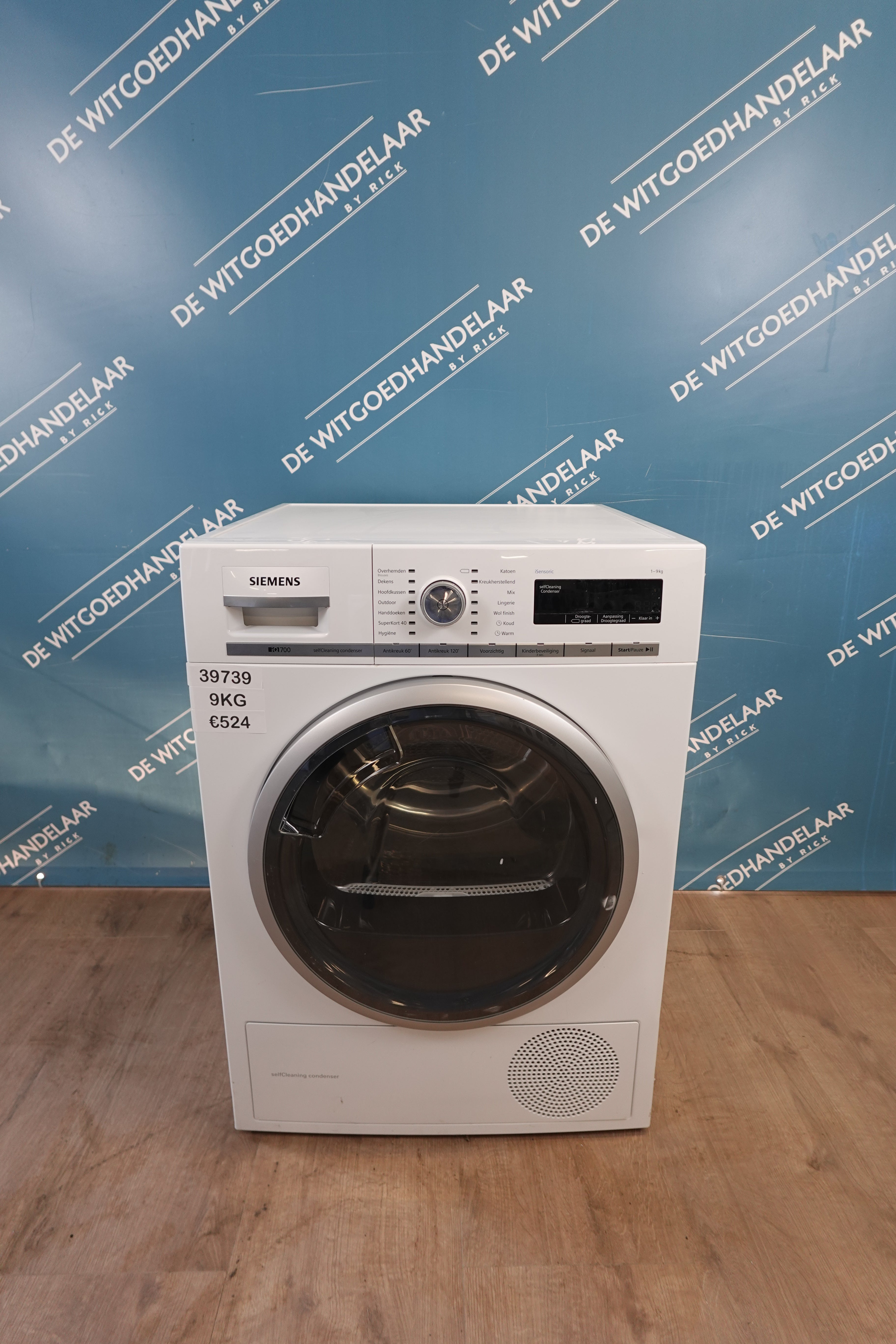 Warmtepompdroger Siemens IQ700  9 kg