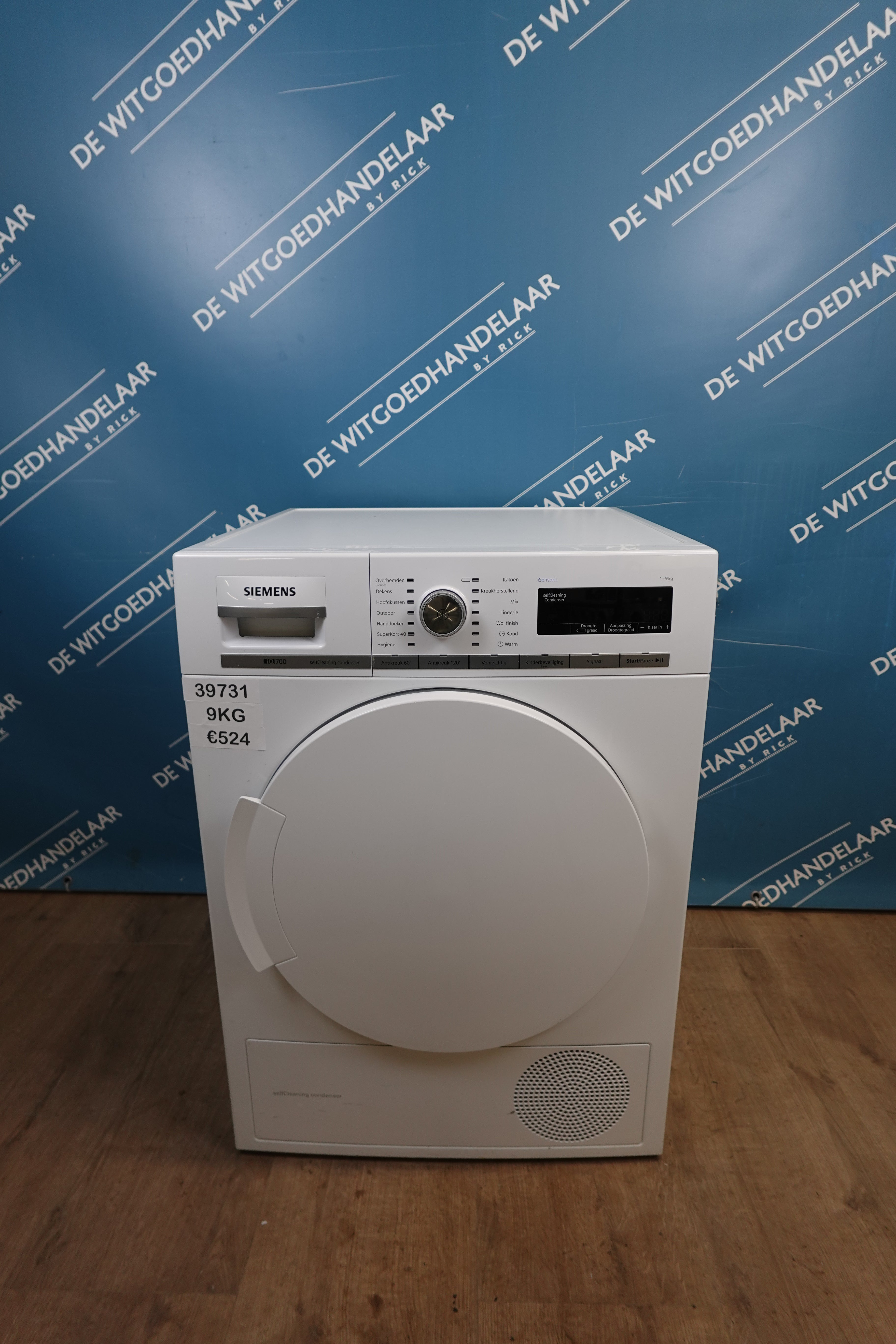 Warmtepompdroger Siemens IQ 700  9 kg