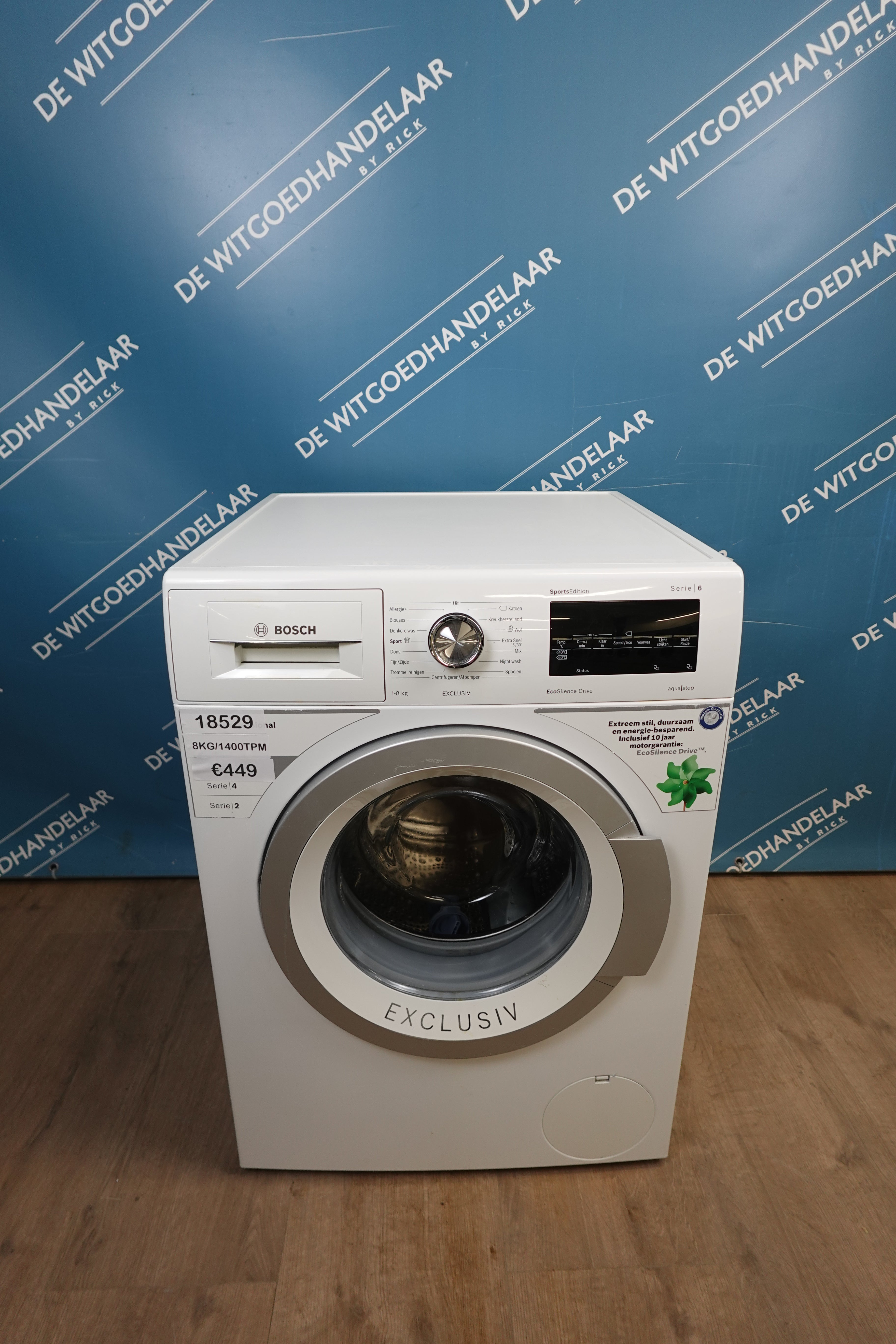 Wasmachine Bosch serie 6 8 kg 1400 toeren