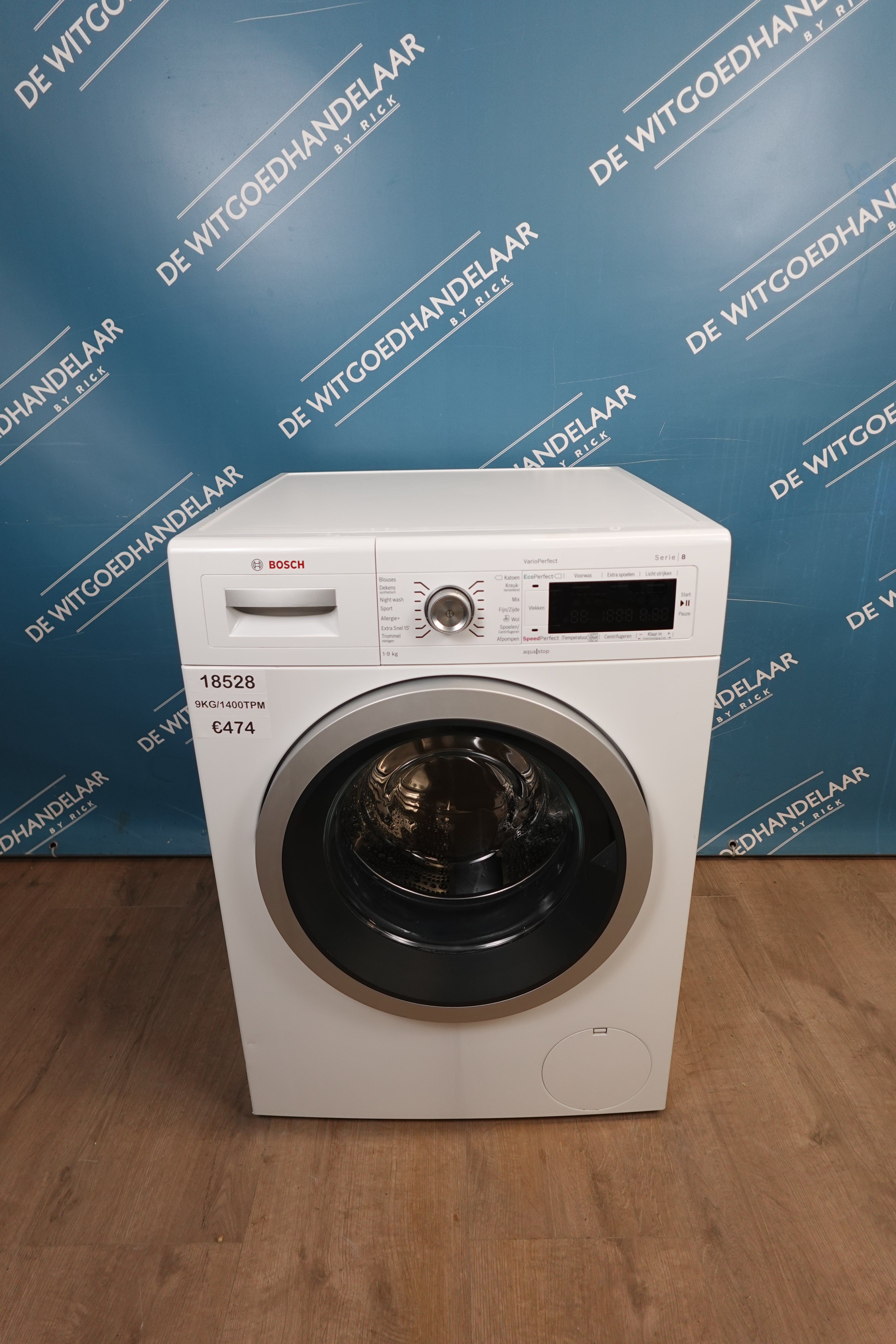 Wasmachine Bosch serie 8 9 kg 1600 toeren
