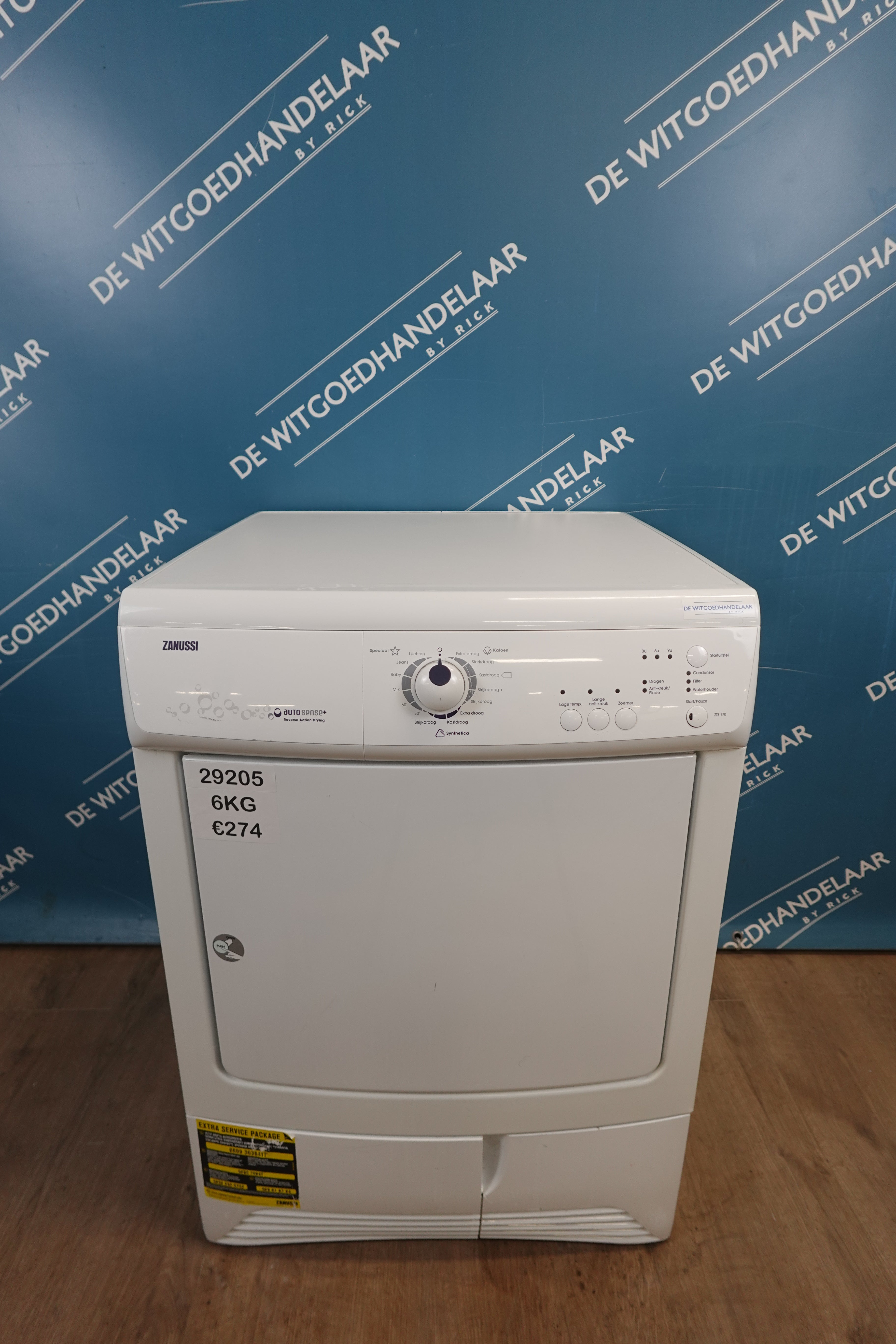 Condensdroger Zanussi 6 kg