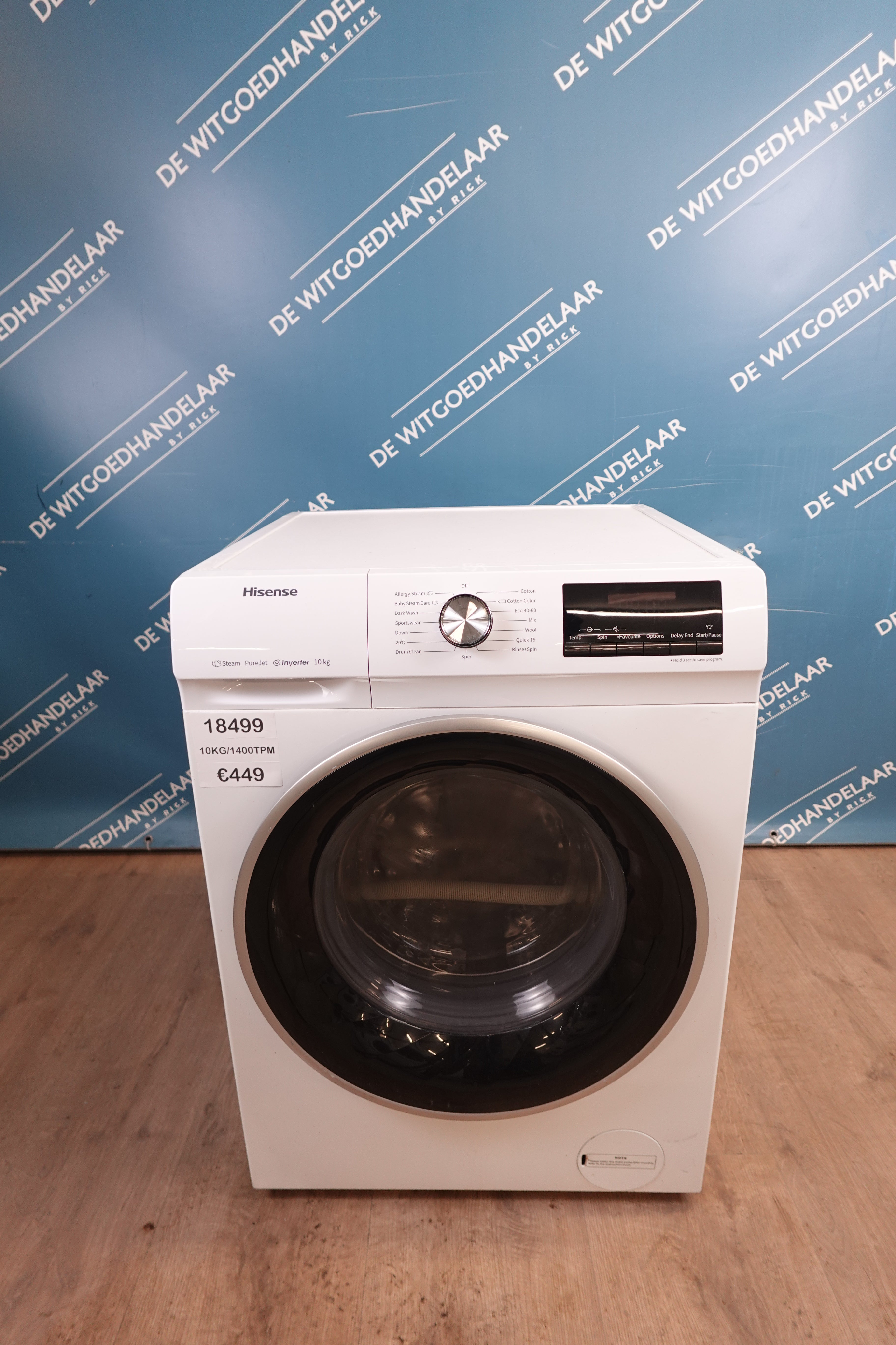Wasmachine Hisense 10 kg 1400 toeren