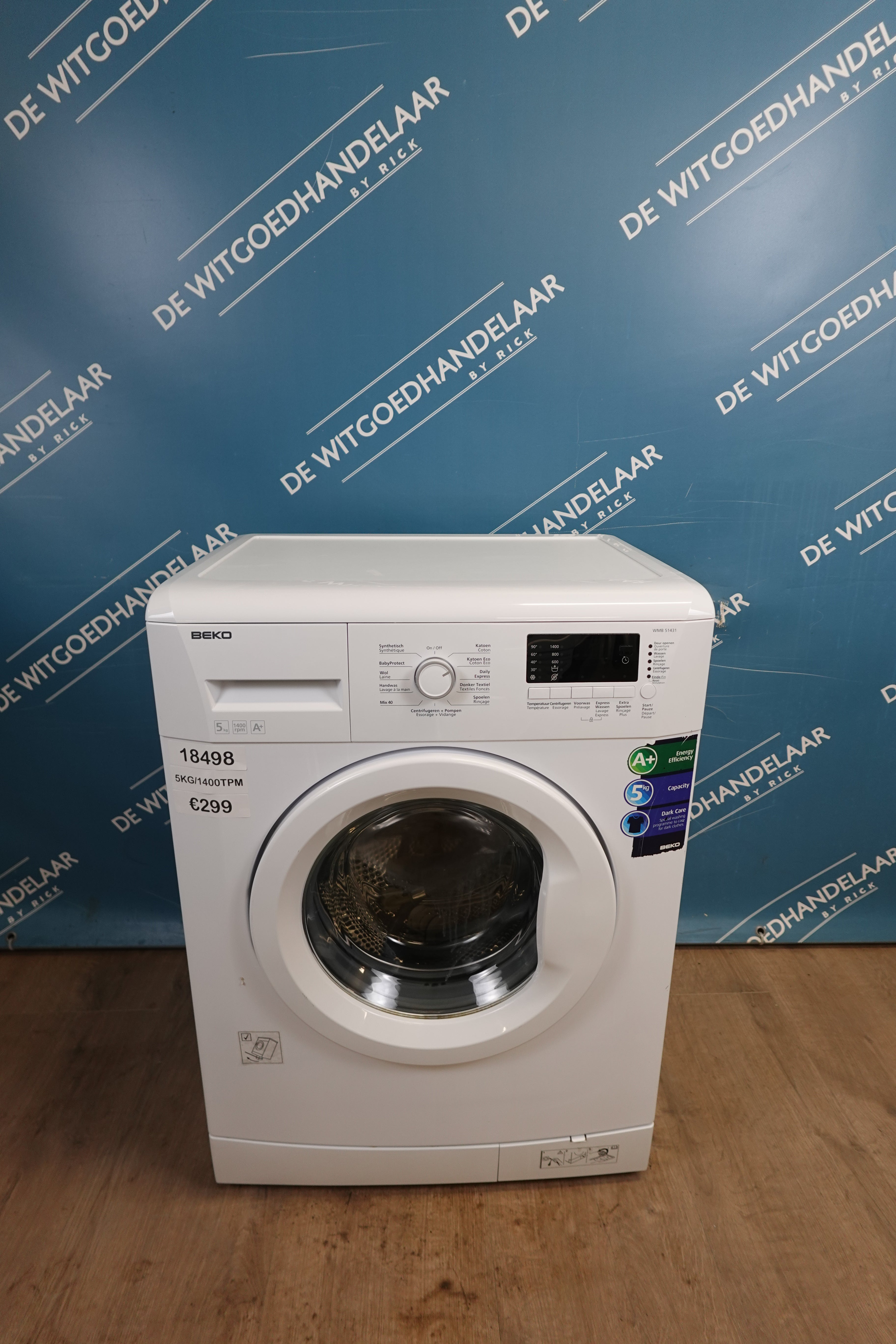 Wasmachine Beko 5 kg 1400 toeren