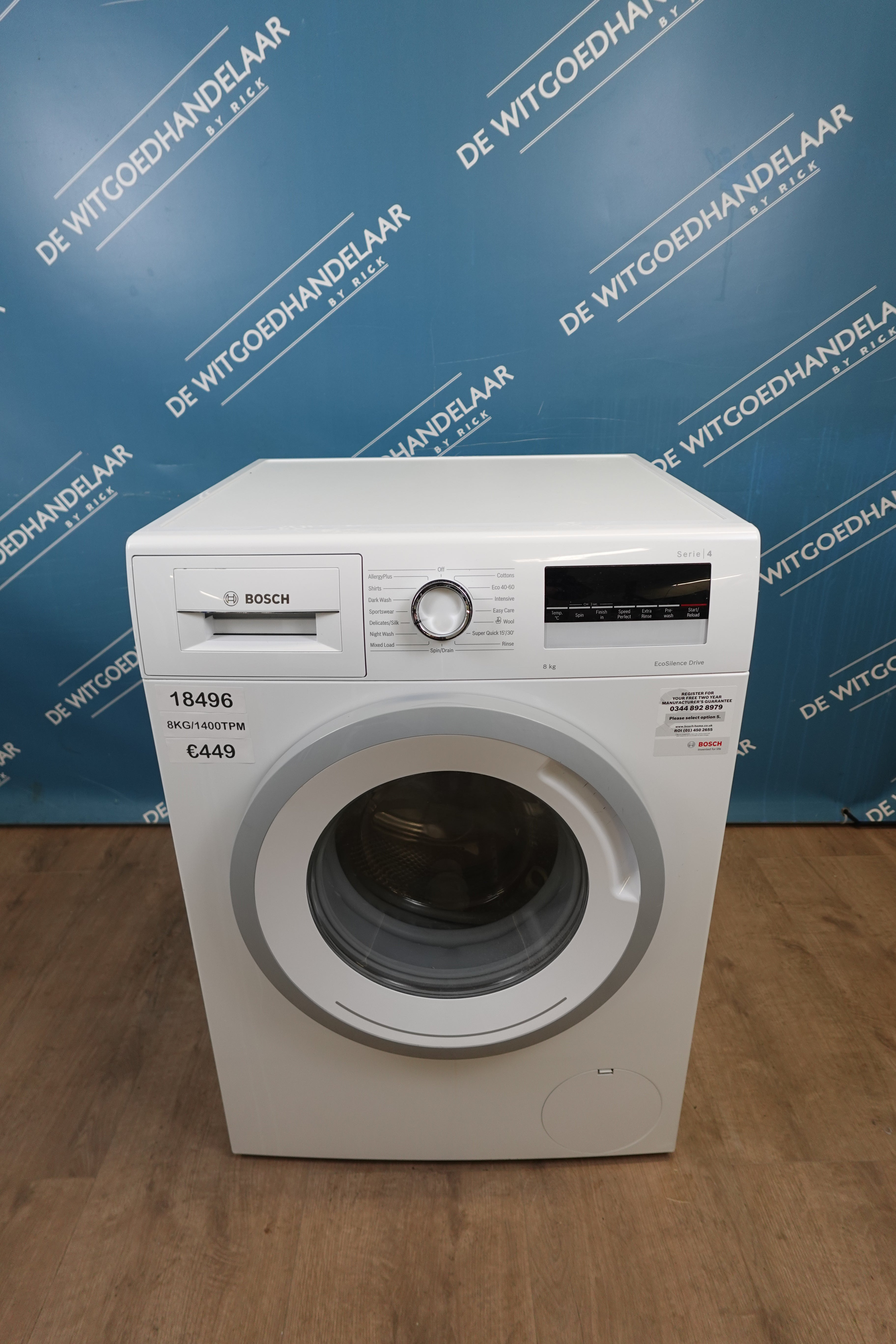 Wasmachine Bosch serie 4 8 kg 1400 toeren