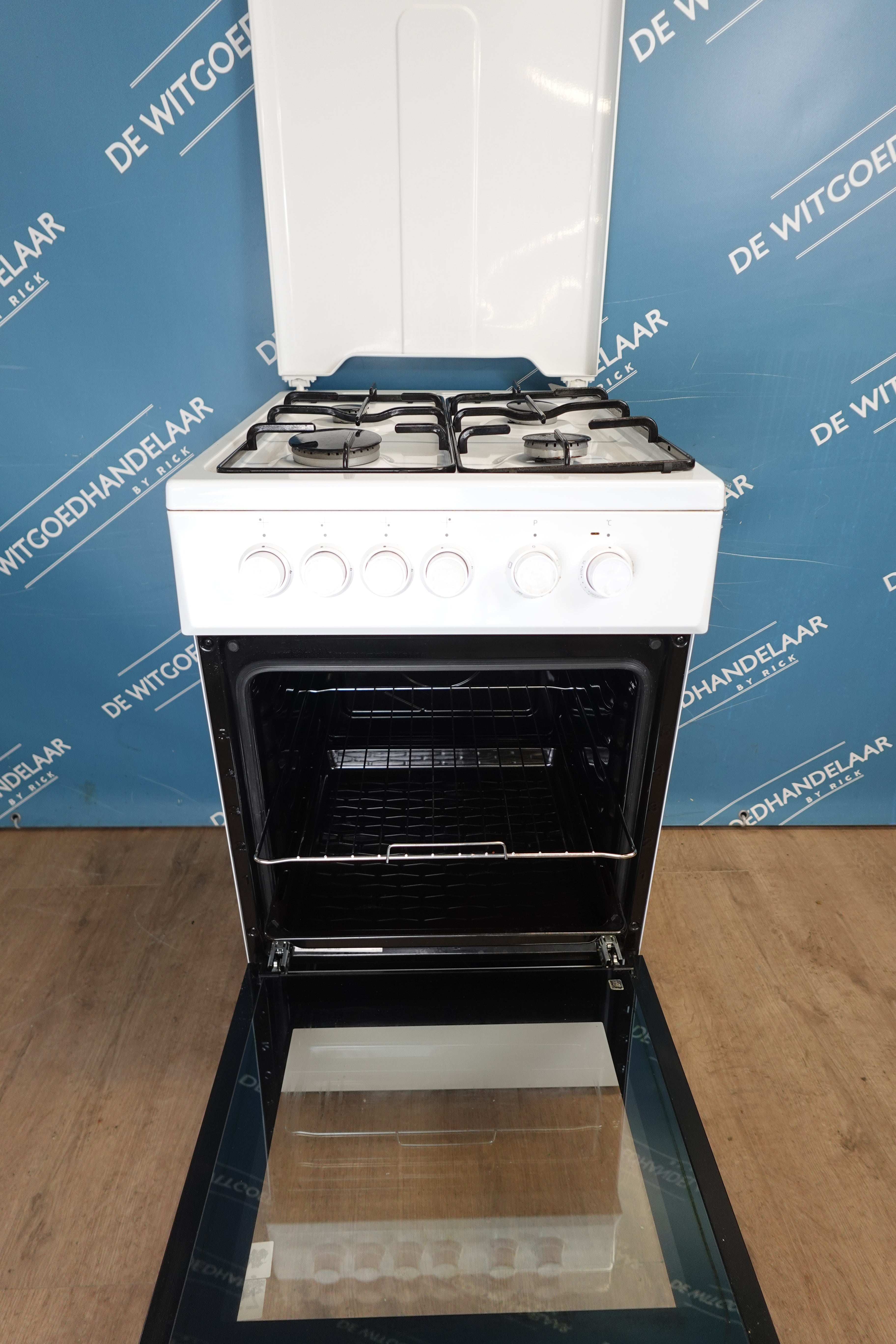 Gasfornuis met Elektrische oven Beko smal model