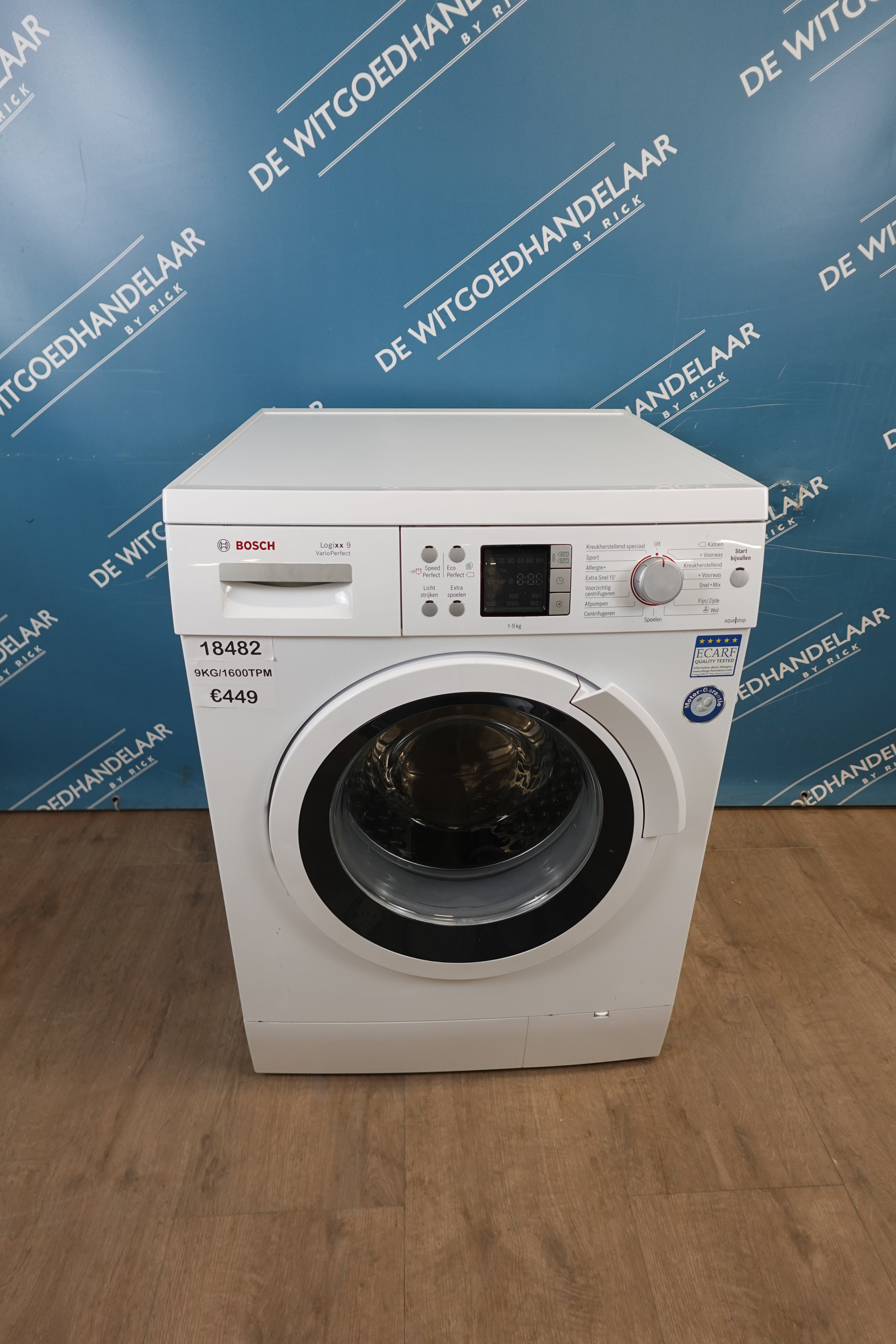 Wasmachine Bosch logixx 9  9 kg 1600 toeren