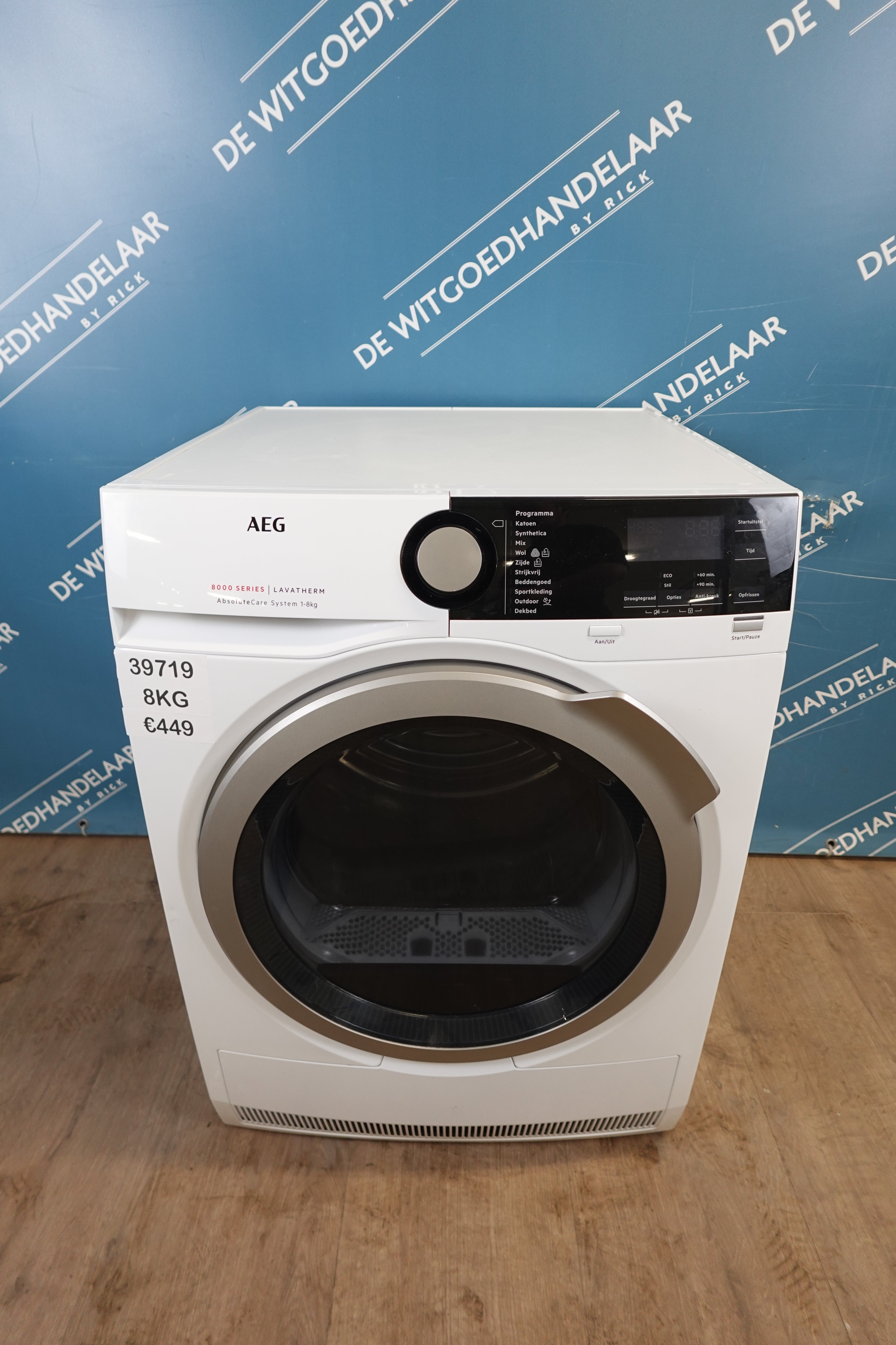 Warmtepompdroger AEG 8000 series 8 kg