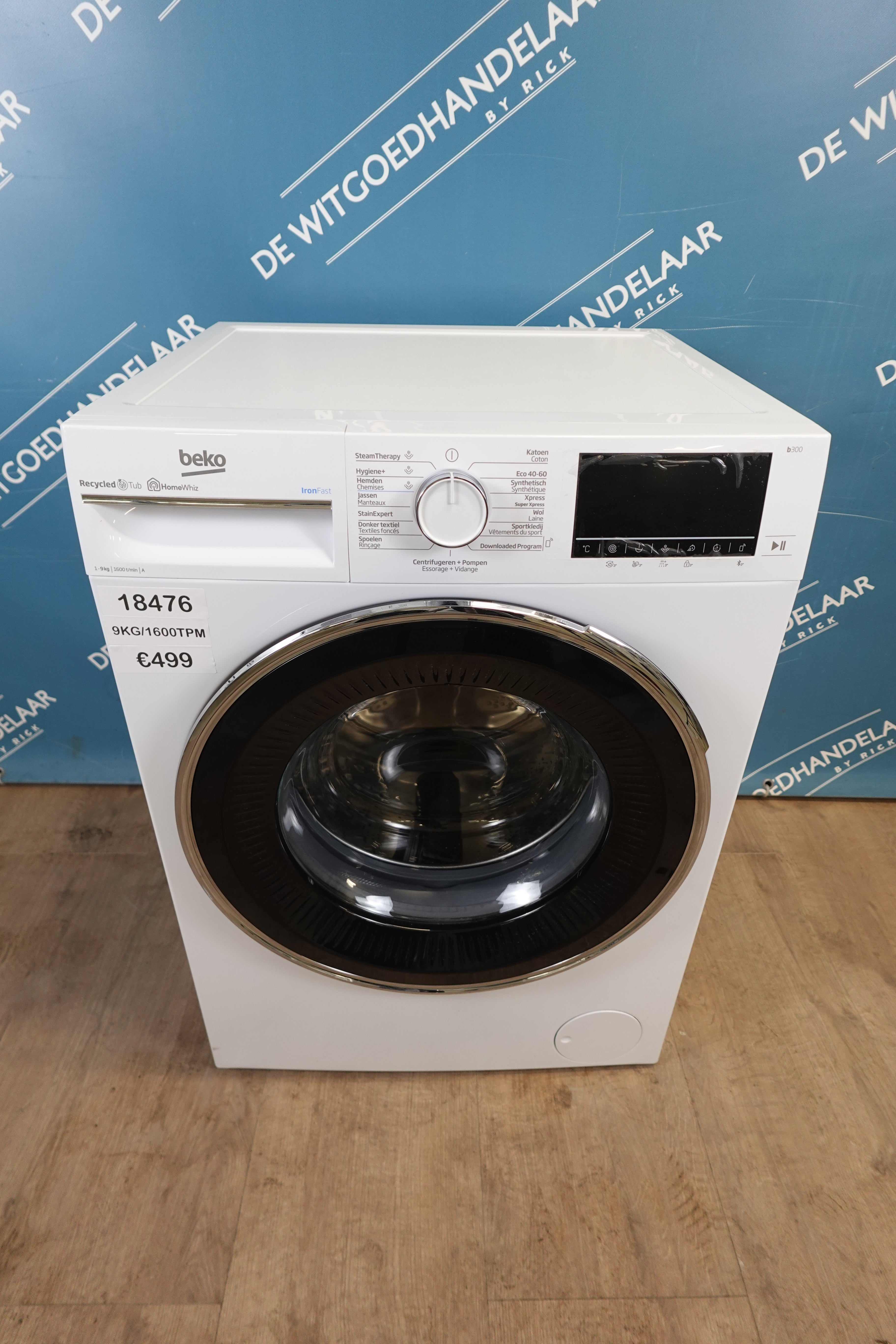 Wasmachine Beko b300 9 kg 1600 toeren
