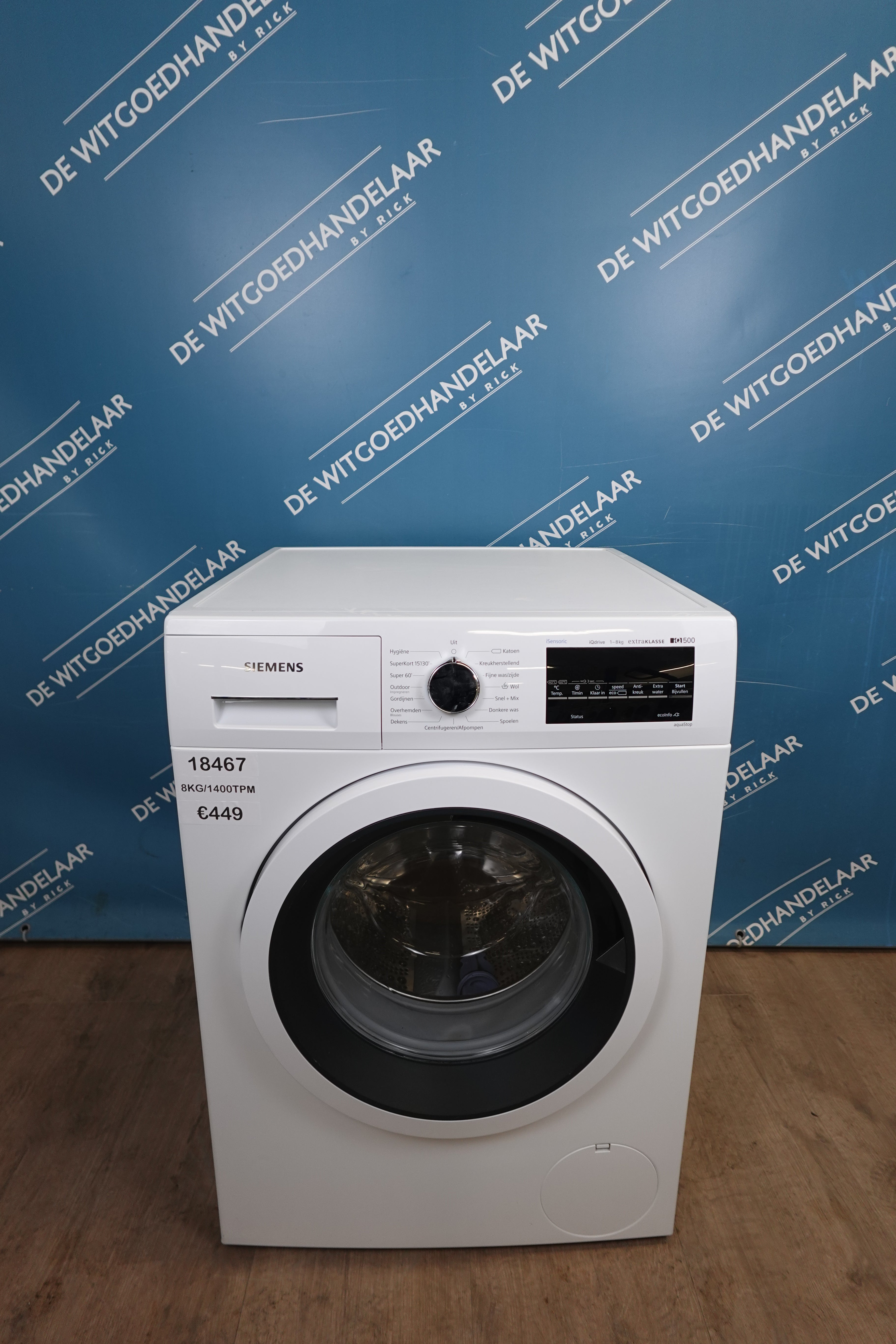 Wasmachine Siemens IQ 500 8 kg 1400 toeren
