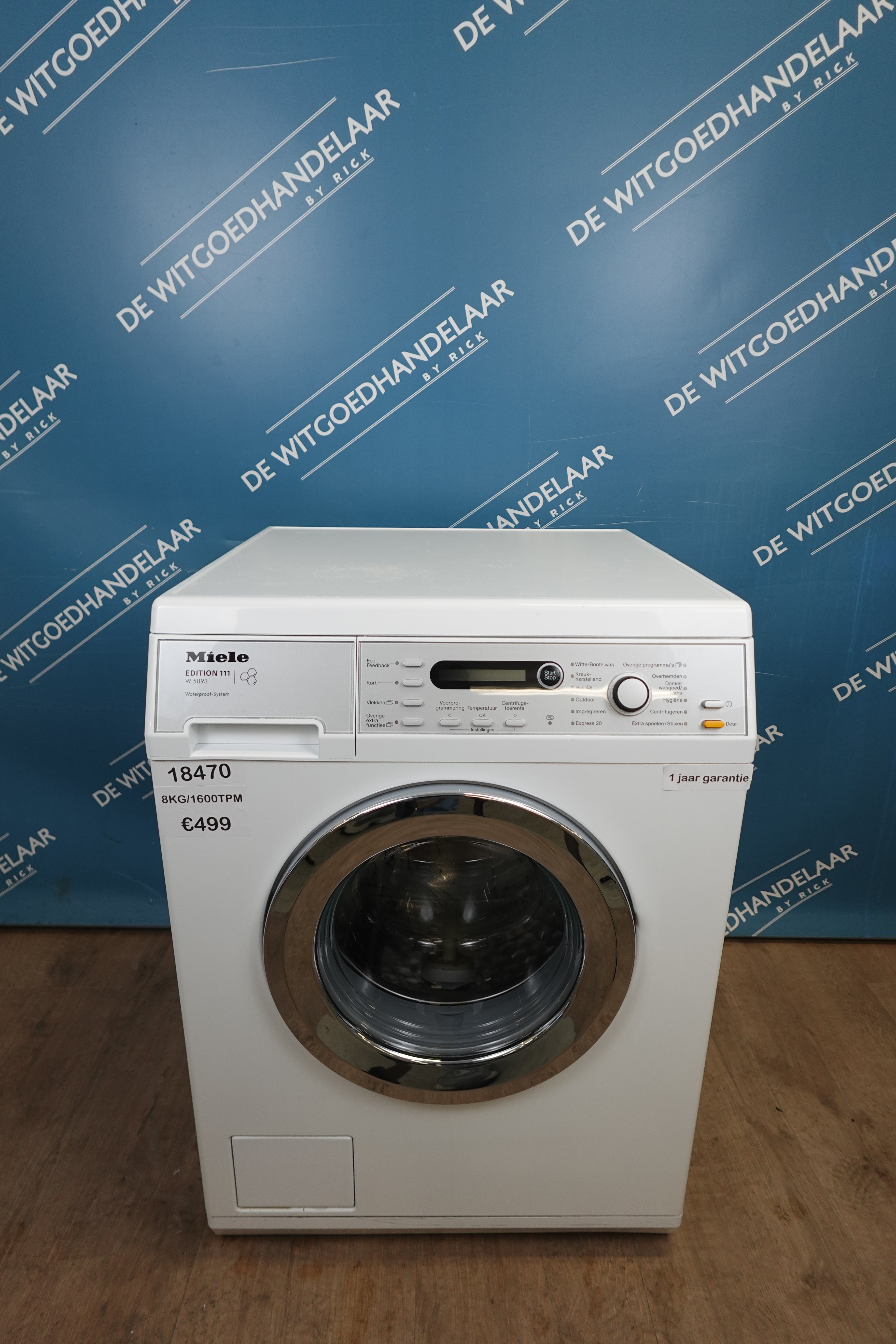 Wasmachine Miele W5893 8 kg 1600 toeren