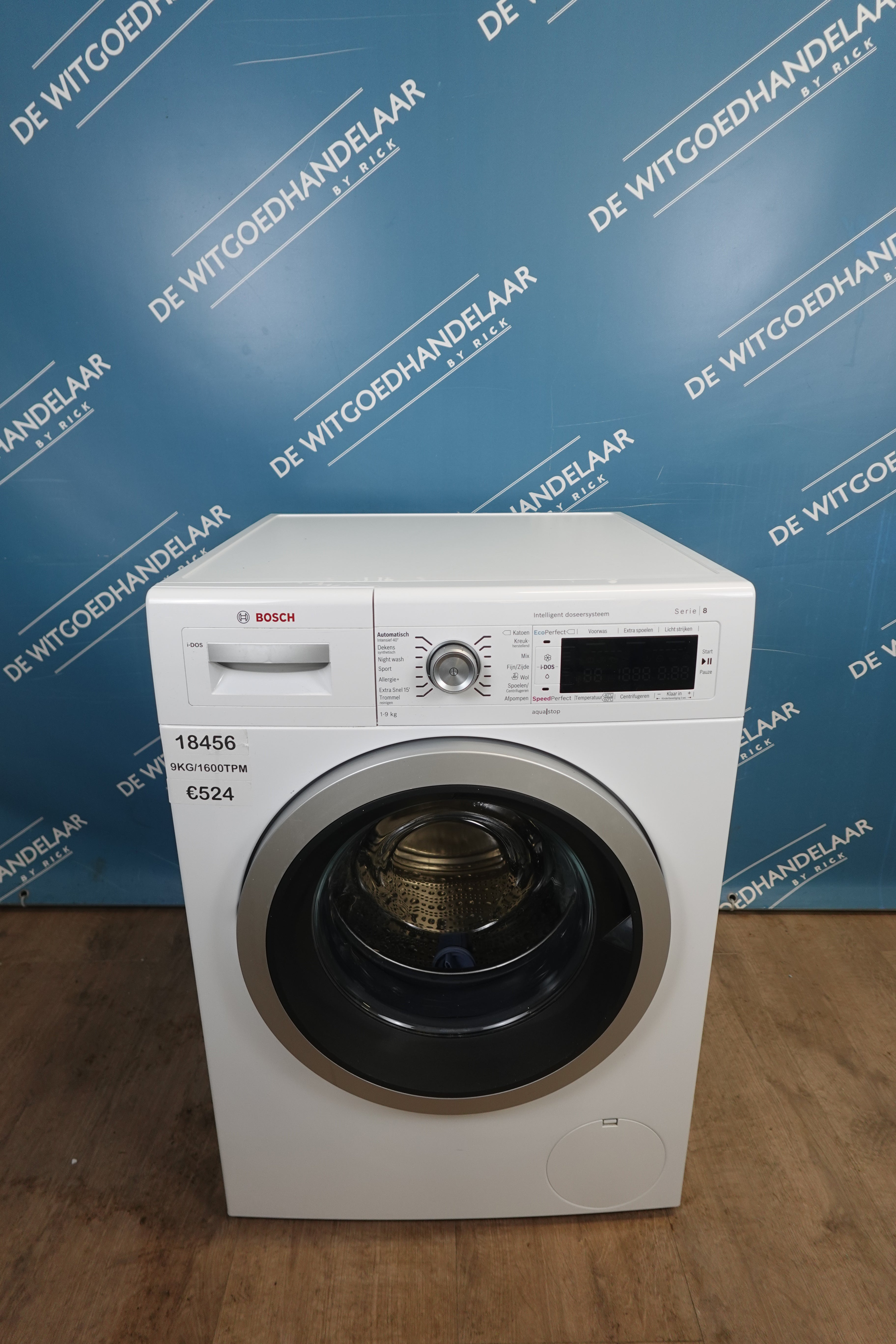 Wasmachine Bosch serie 8 9 kg 1600 toeren