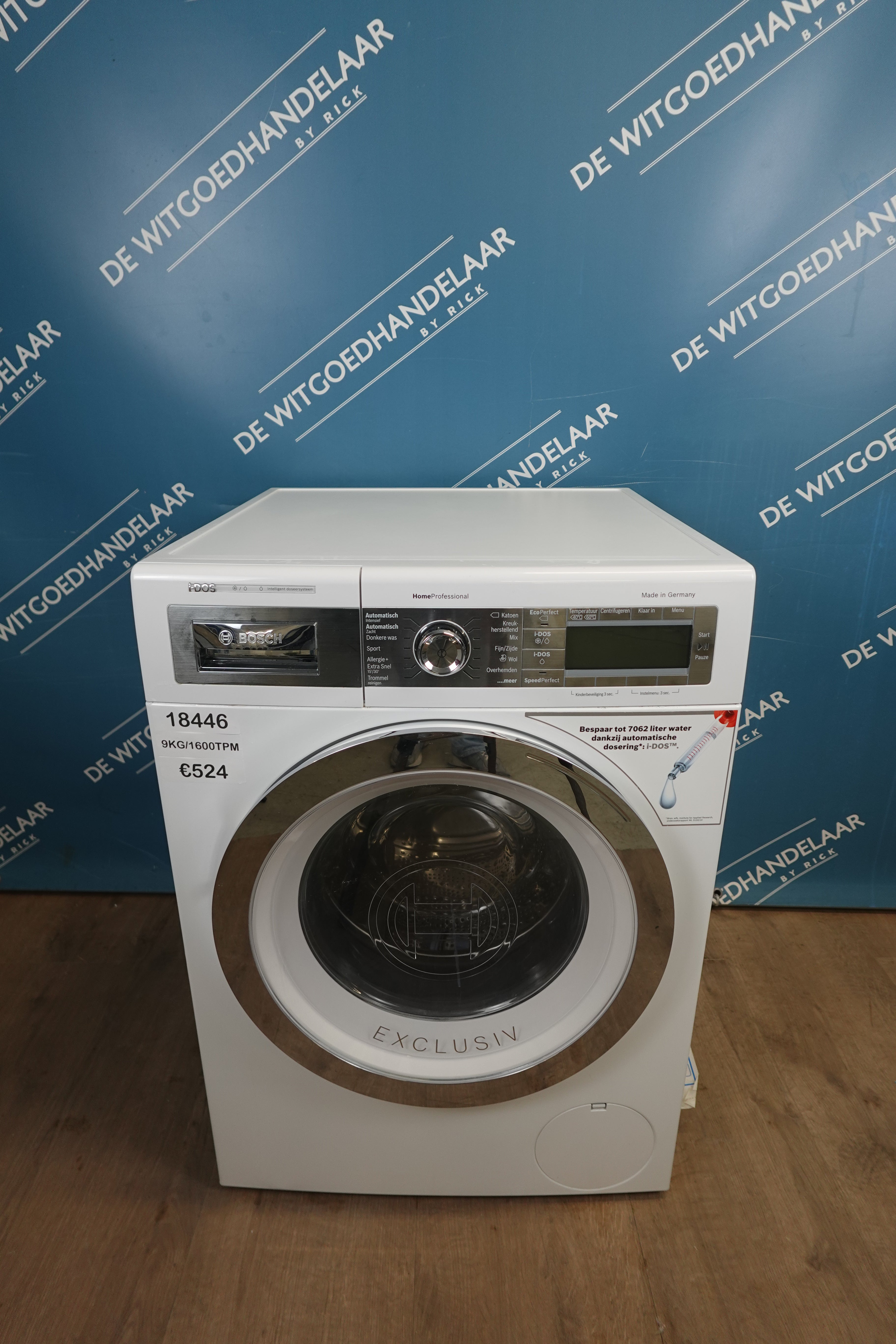 Wasmachine Bosch  Homeprofessional 9 kg 1600 toeren