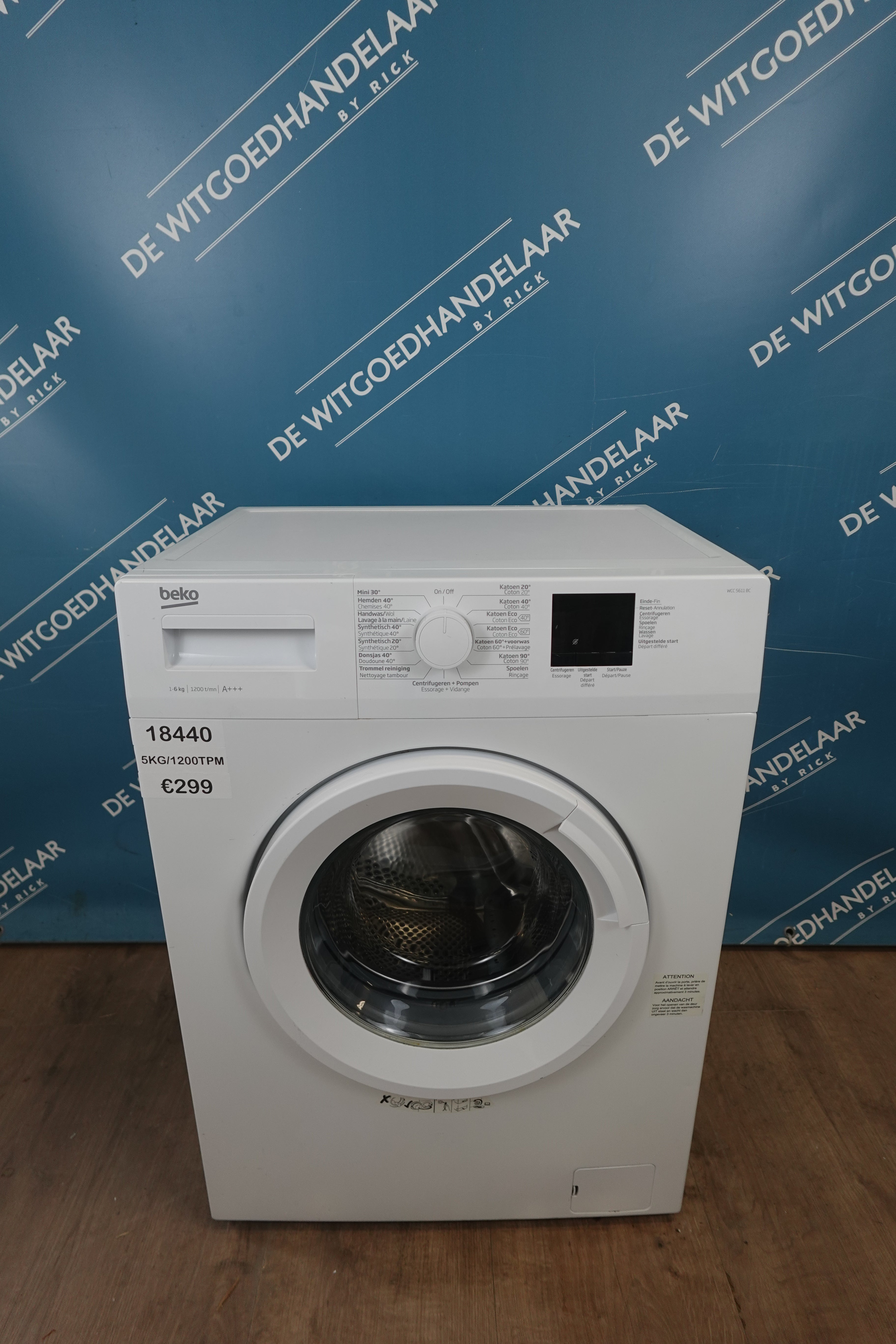 Wasmachine Beko 5 kg 1200 toeren